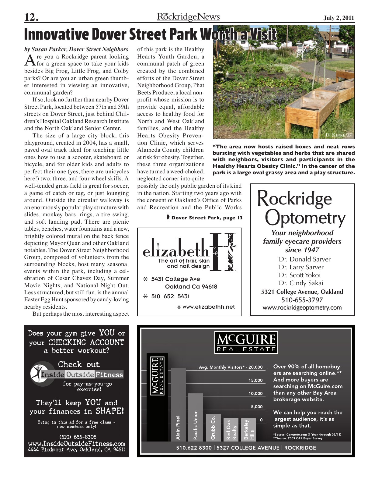 Click to zoom in The Rockridge News, July 2011, page 12