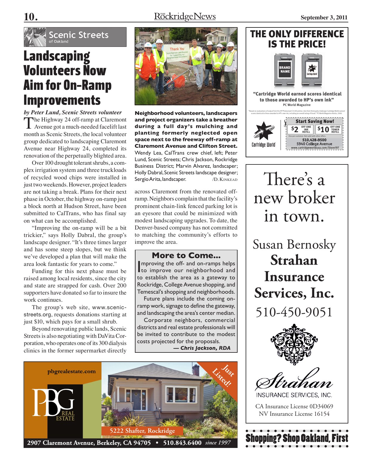 Click to zoom in The Rockridge News, September 2011, page 10