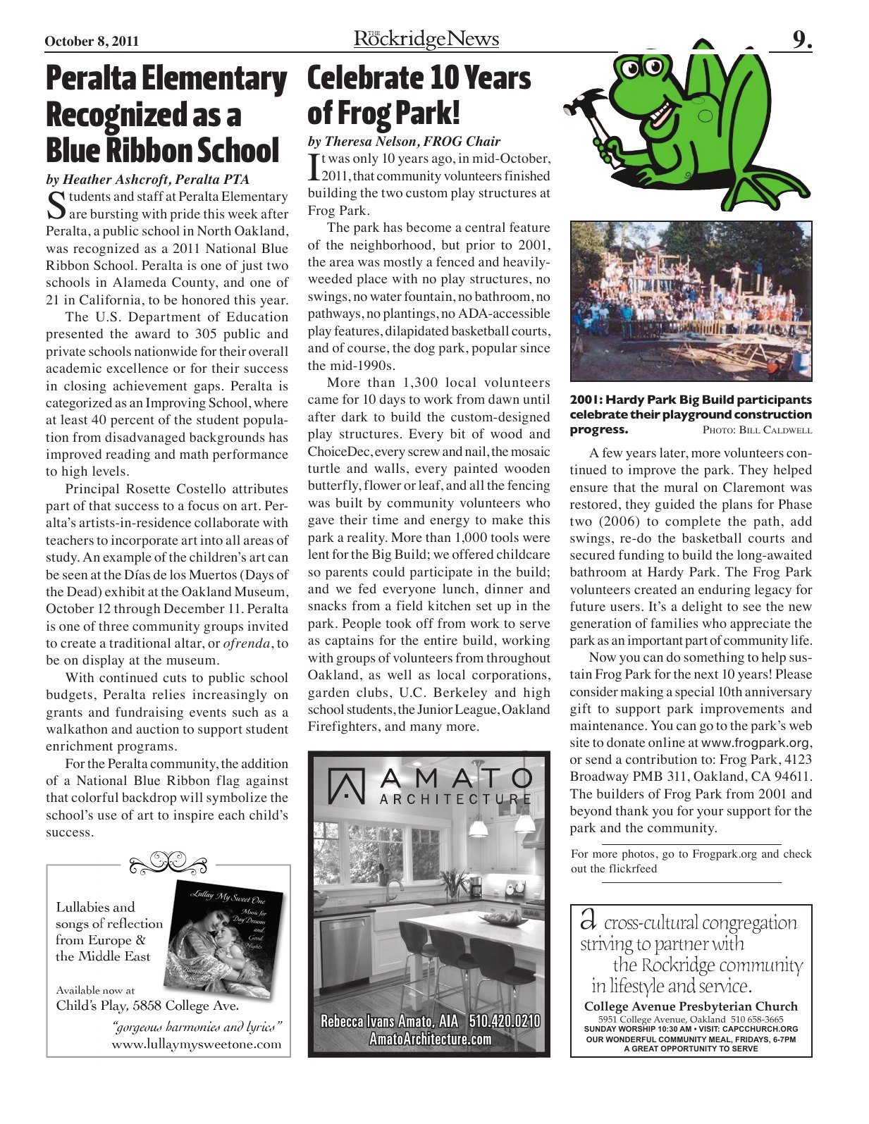 The Rockridge News, October 2011, page 9