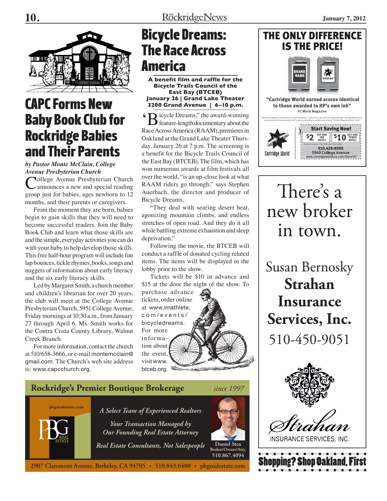 Click to zoom in The Rockridge News, January 2012, page 10