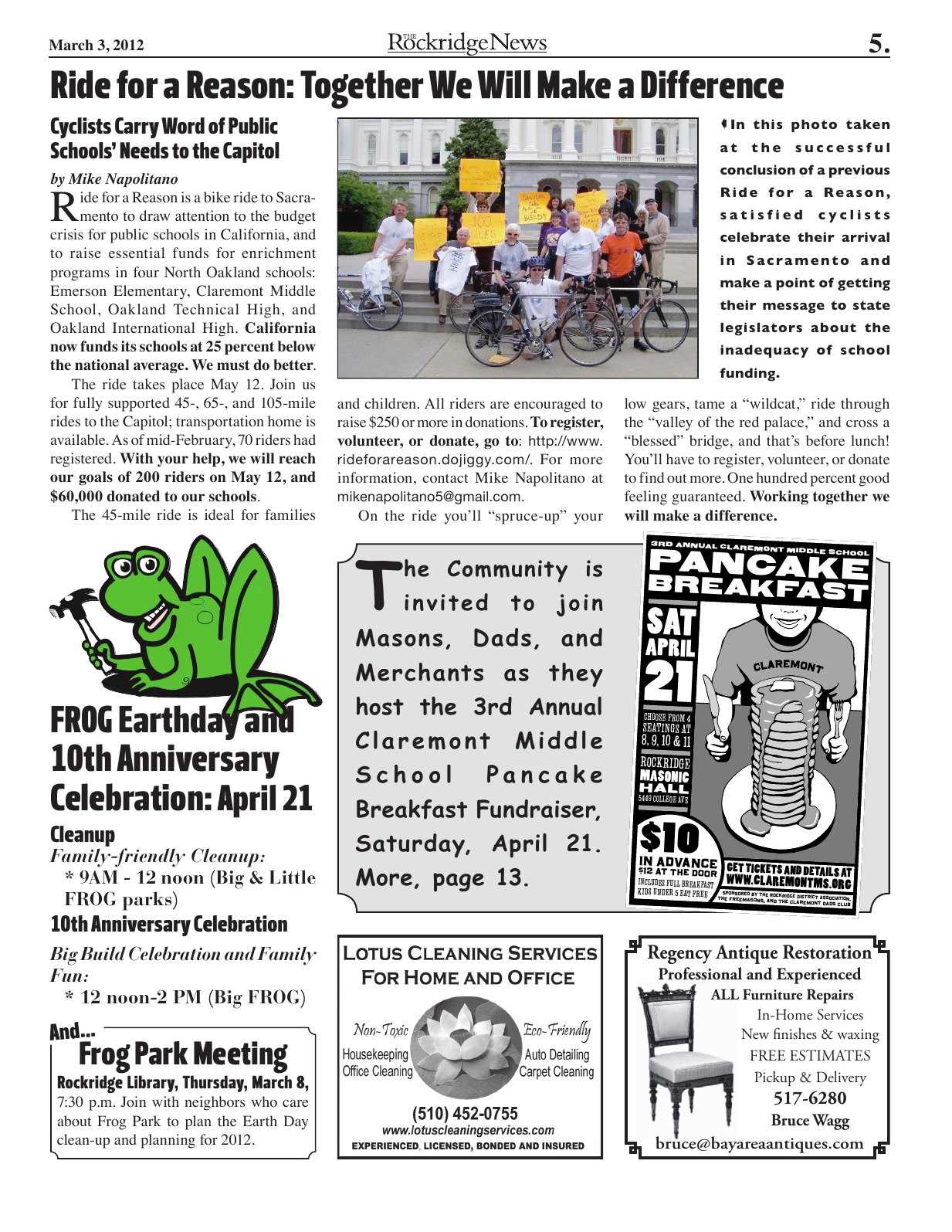 The Rockridge News, March 2012, page 5