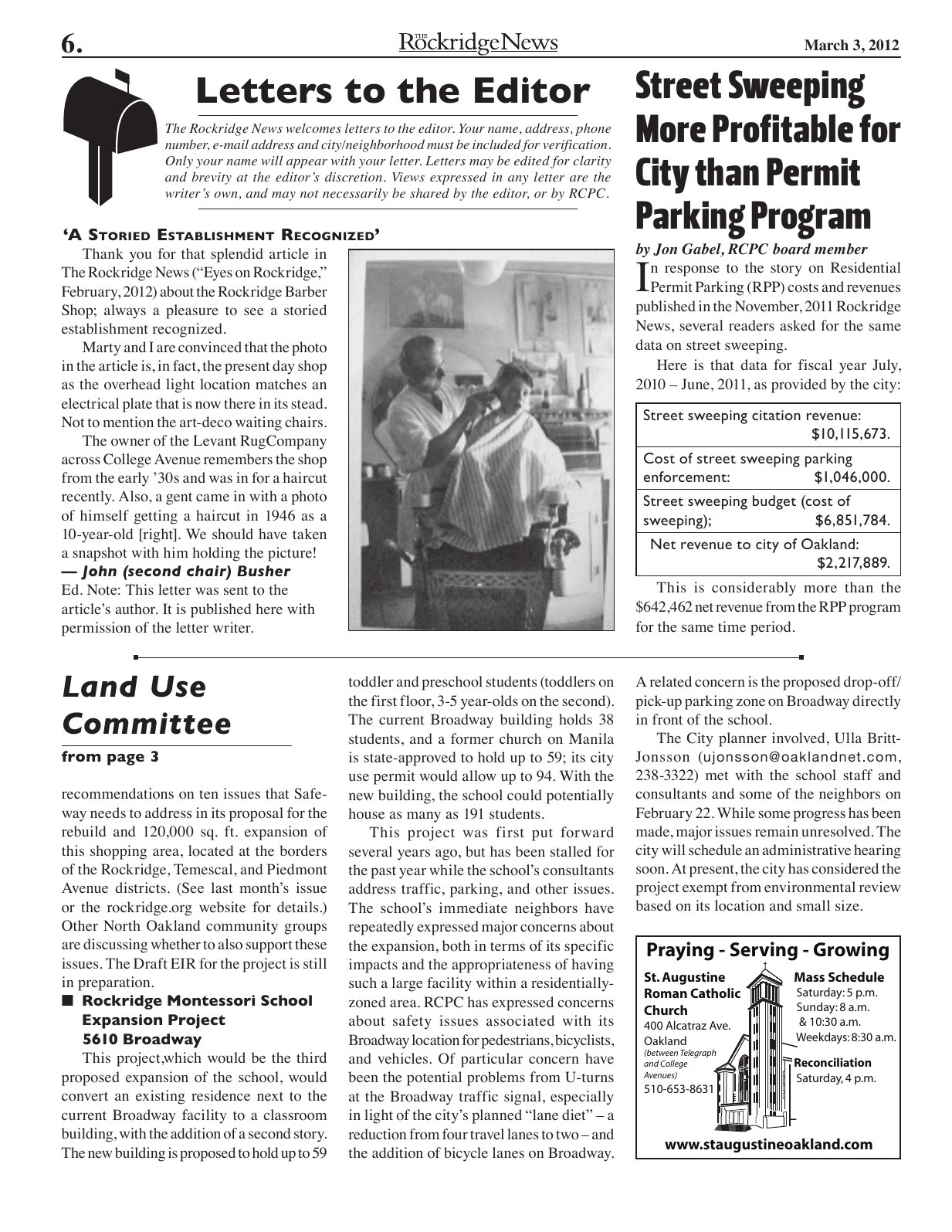 Click to zoom in The Rockridge News, March 2012, page 6