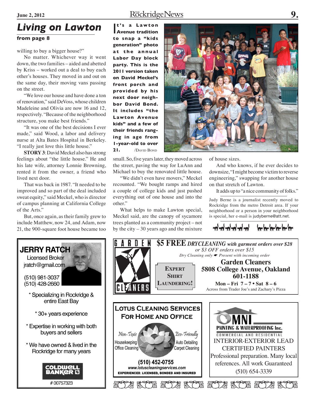 Click to zoom in The Rockridge News, June 2012, page 9