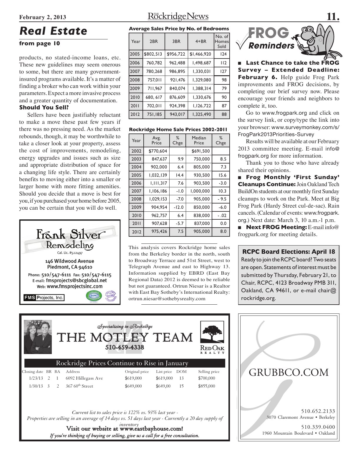 Click to zoom in The Rockridge News, February 2013, page 11