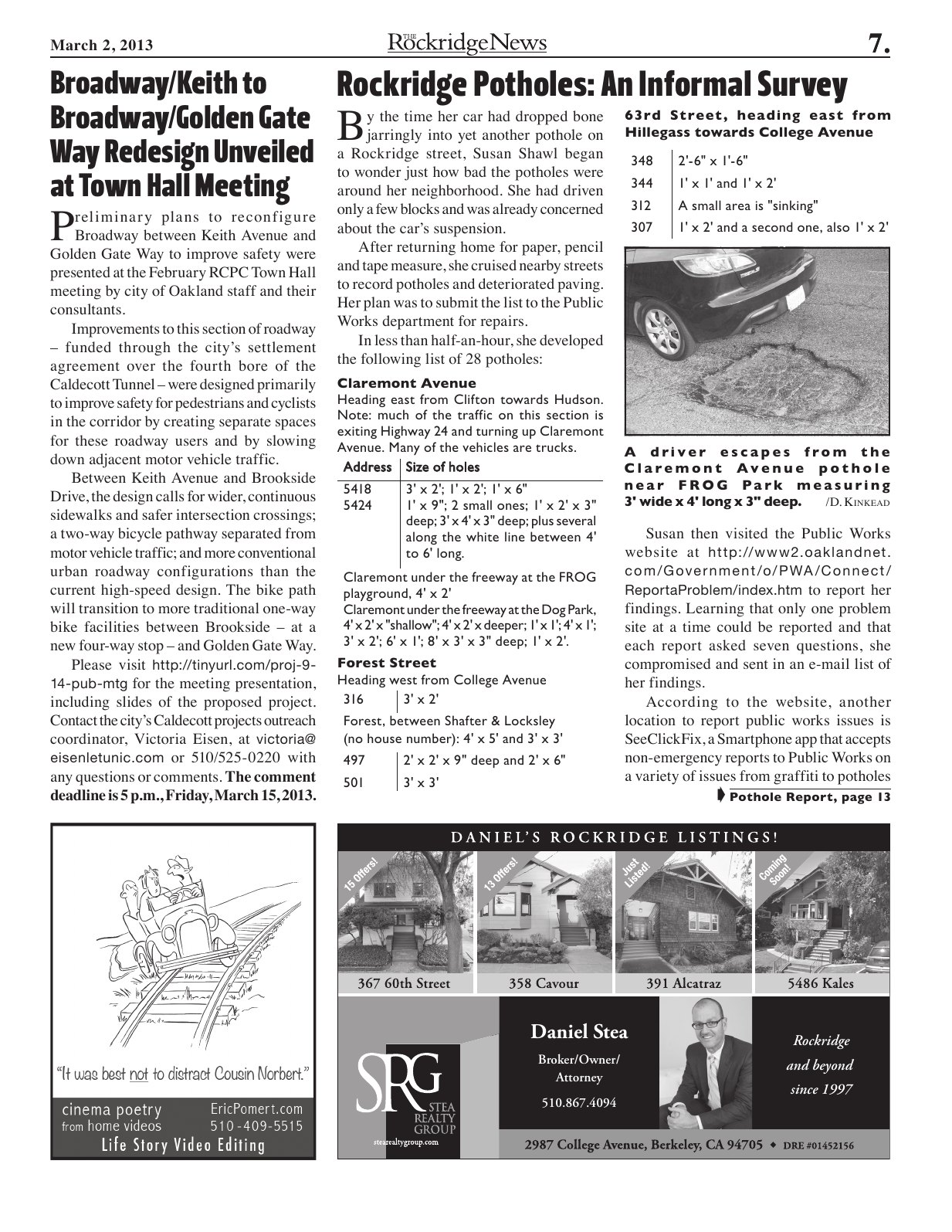 Click to zoom in The Rockridge News, March 2013, page 7