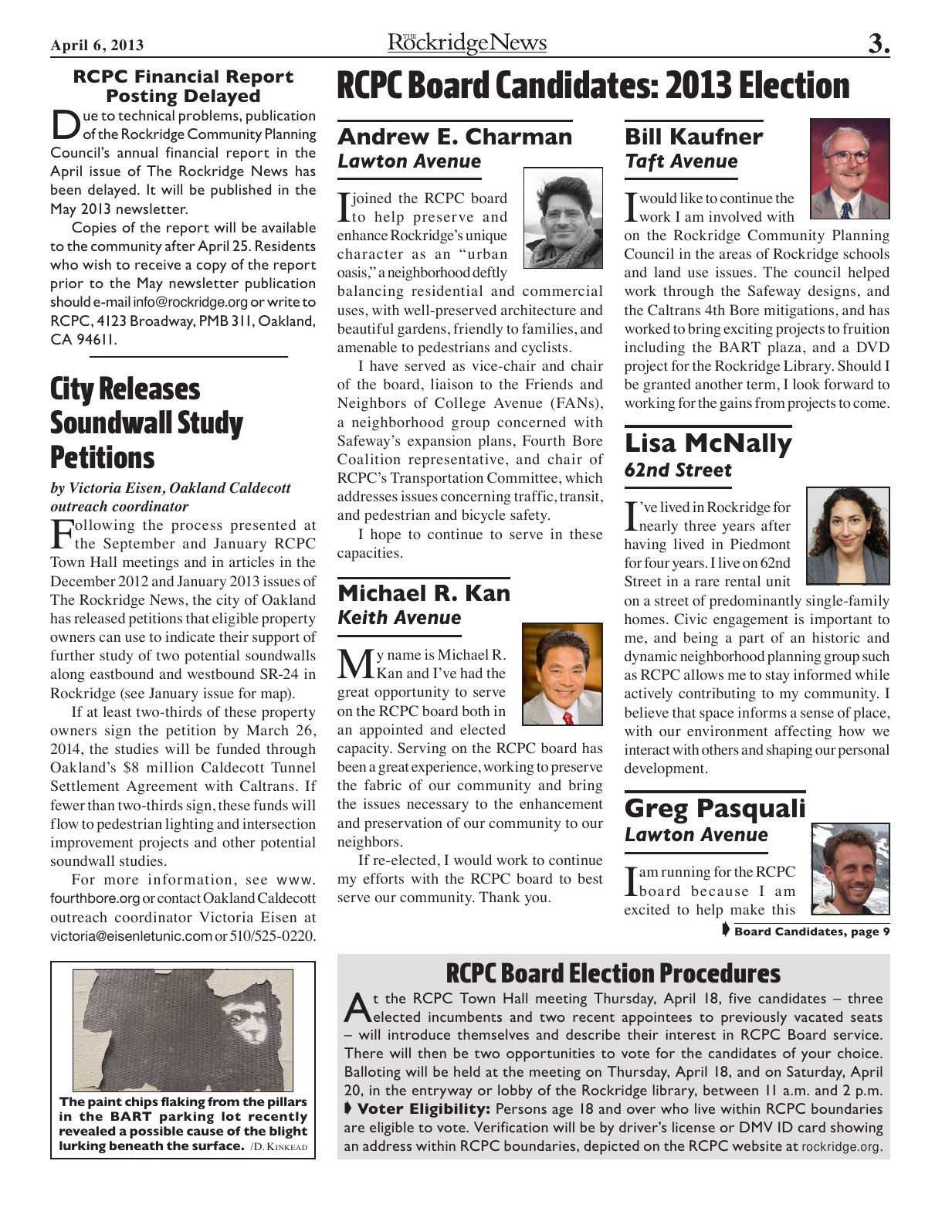 Click to zoom in The Rockridge News, April 2013, page 3