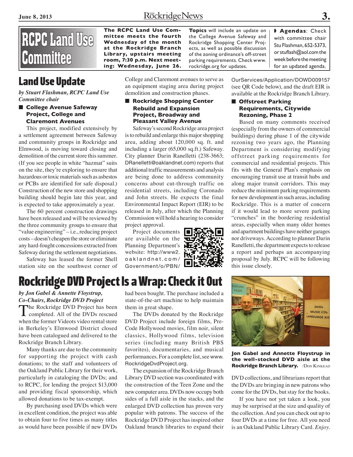 Click to zoom in The Rockridge News, June 2013, page 3