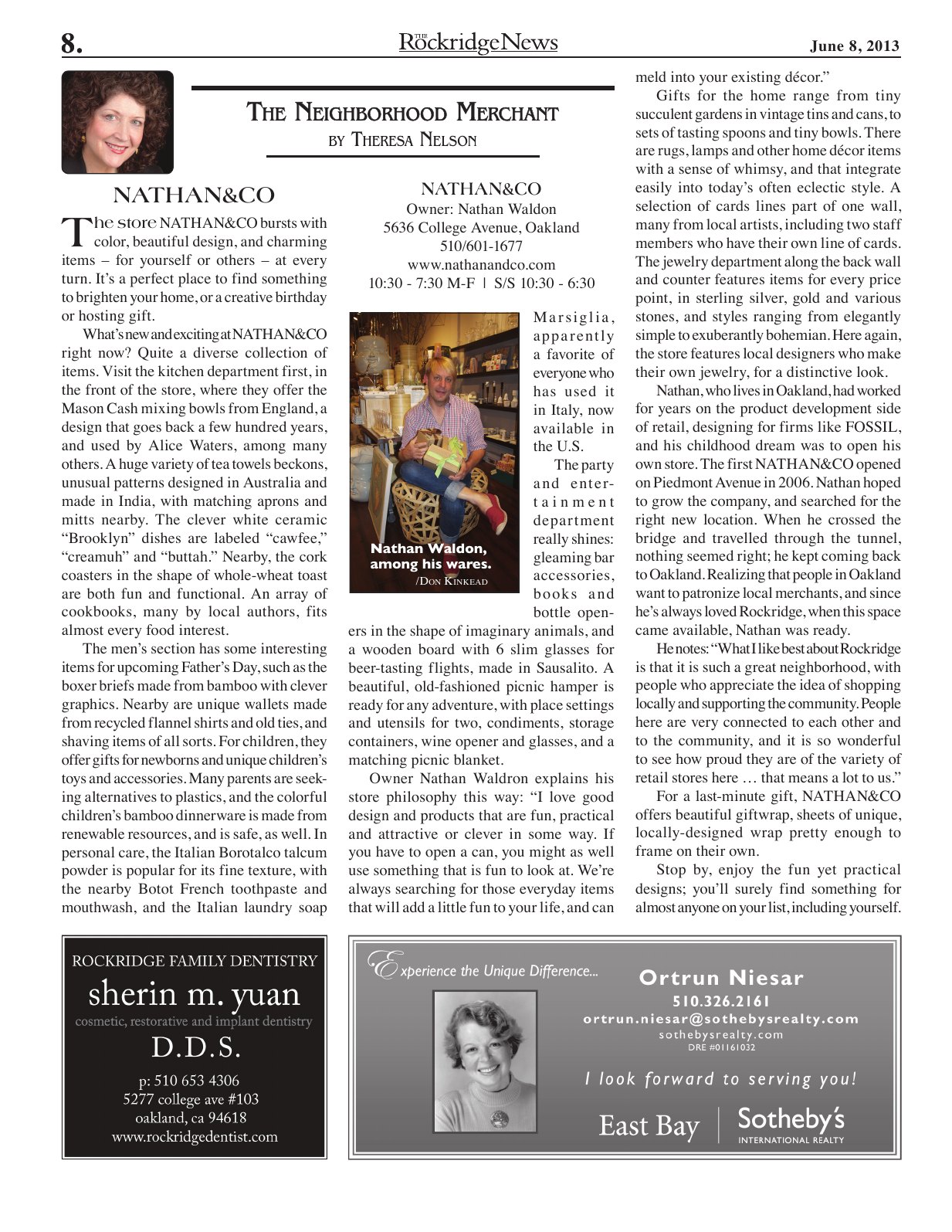 Click to zoom in The Rockridge News, June 2013, page 8