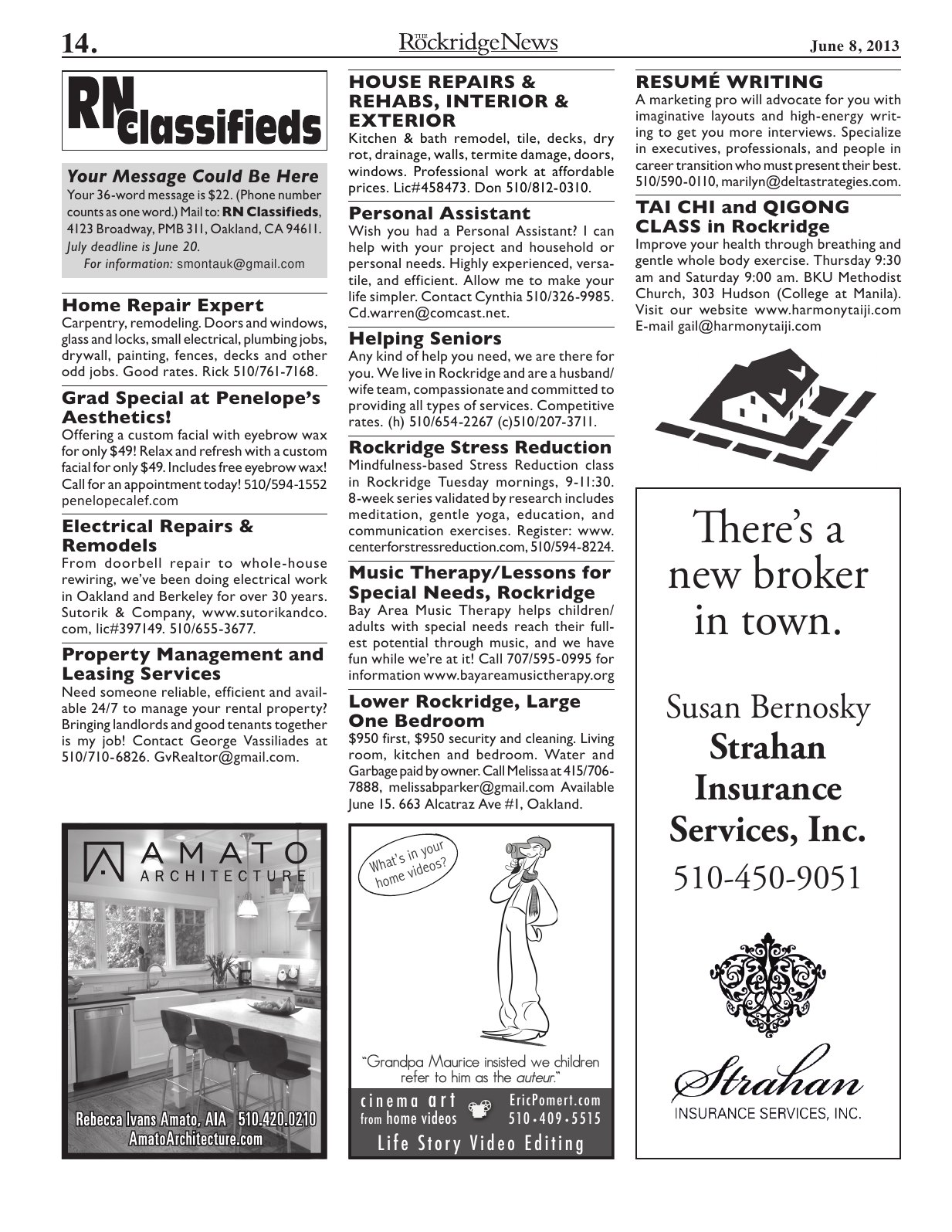 Click to zoom in The Rockridge News, June 2013, page 14