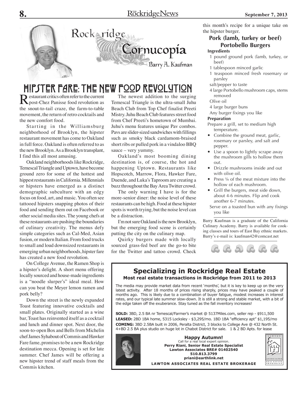 Click to zoom in The Rockridge News, September 2013, page 8