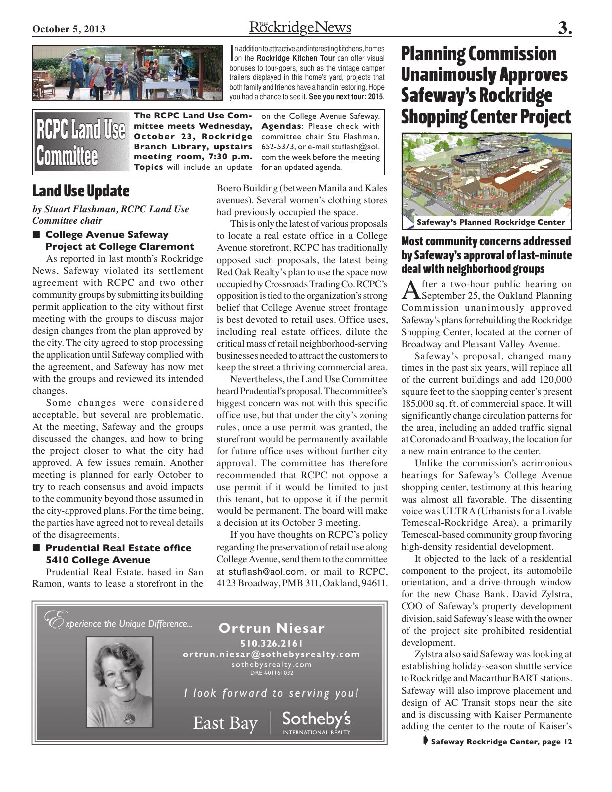 Click to zoom in The Rockridge News, October 2013, page 3