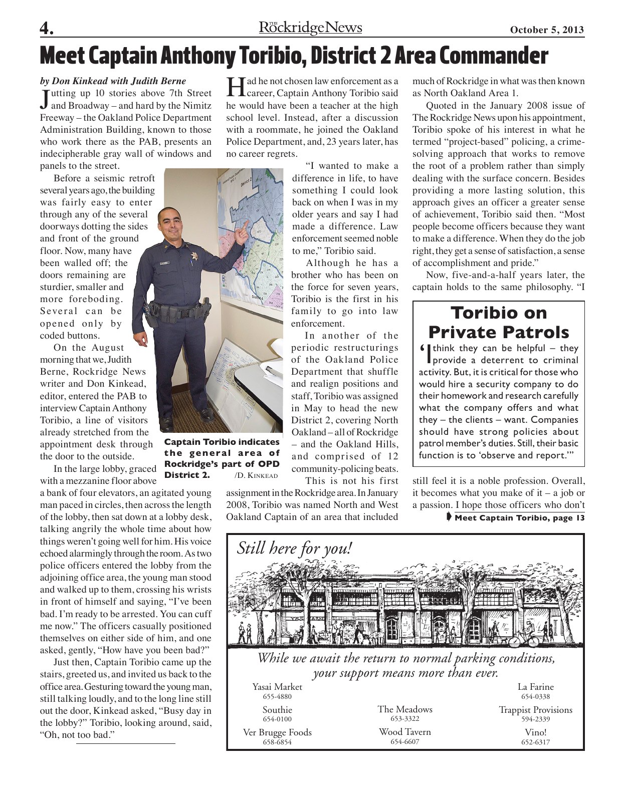 Click to zoom in The Rockridge News, October 2013, page 4