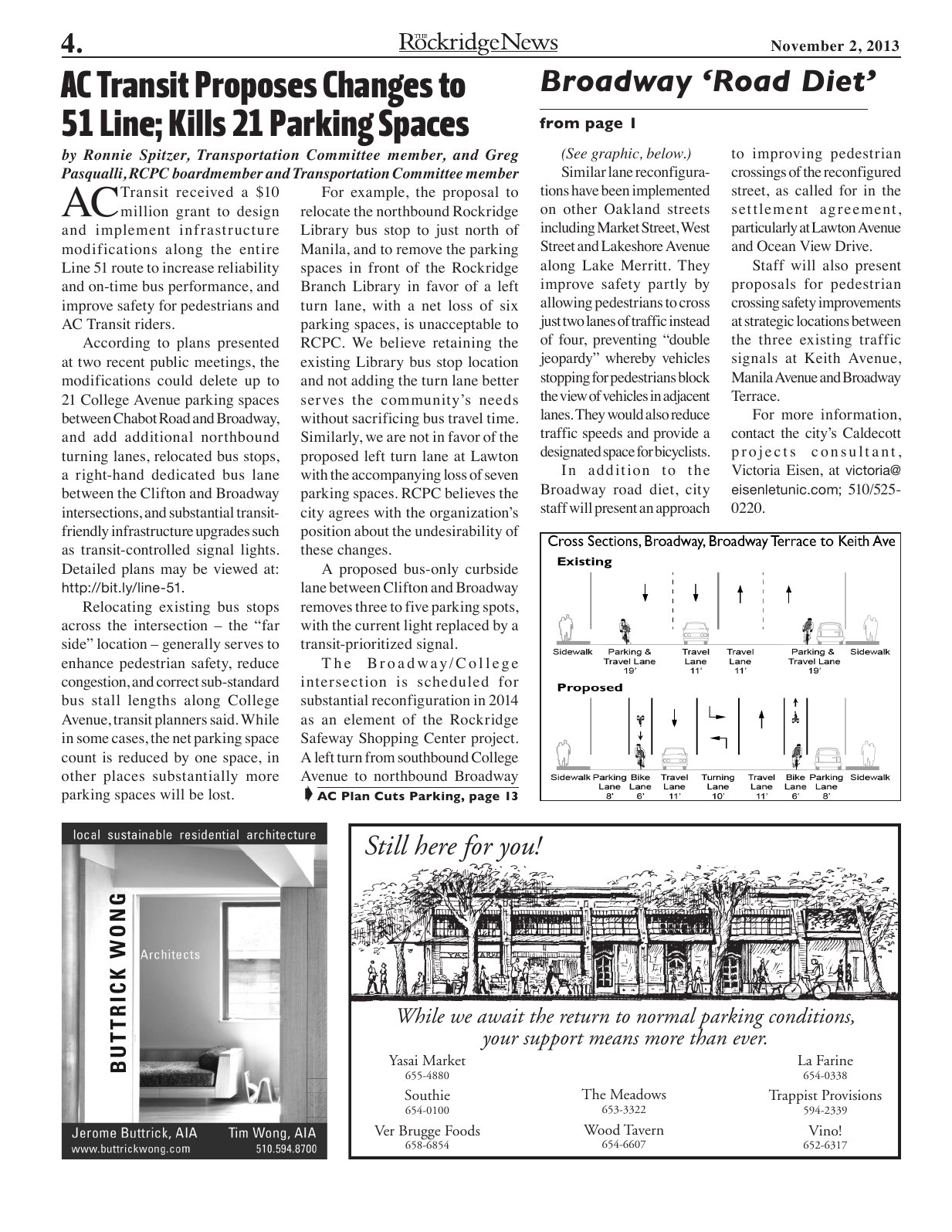 Click to zoom in The Rockridge News, November 2013, page 4