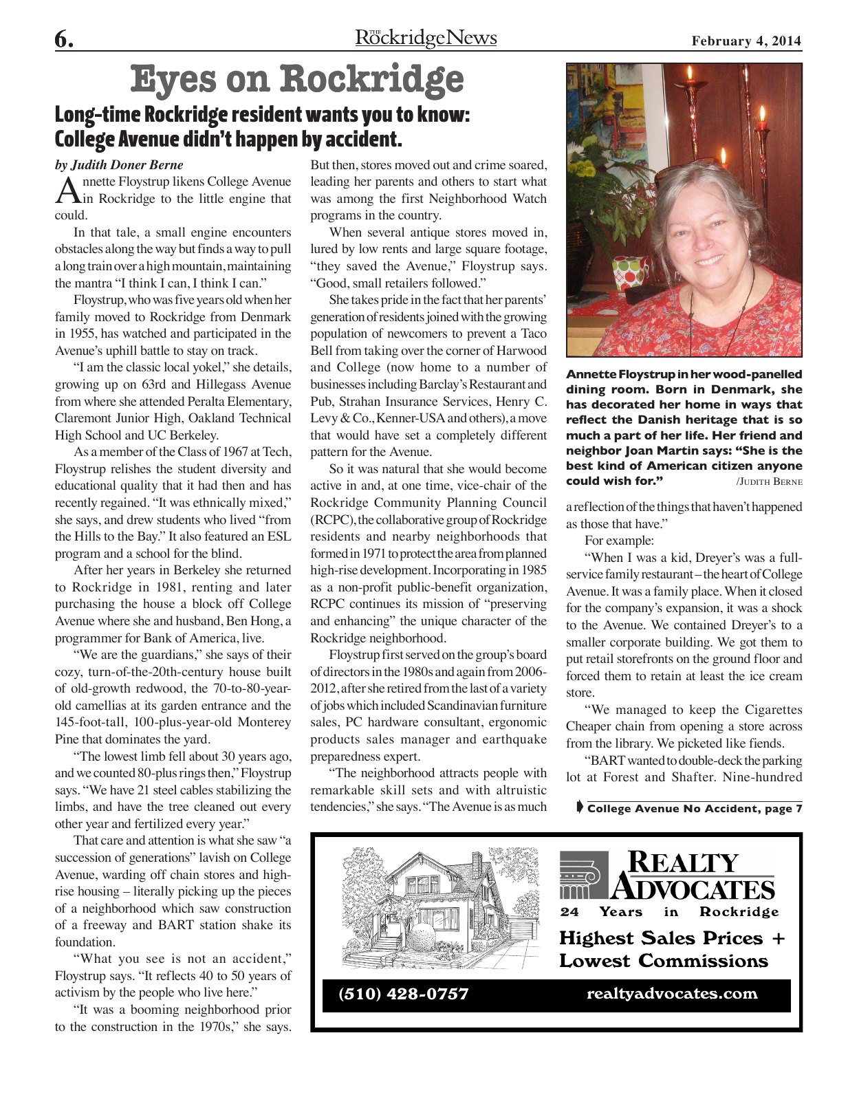 Click to zoom in The Rockridge News, February 2014, page 6
