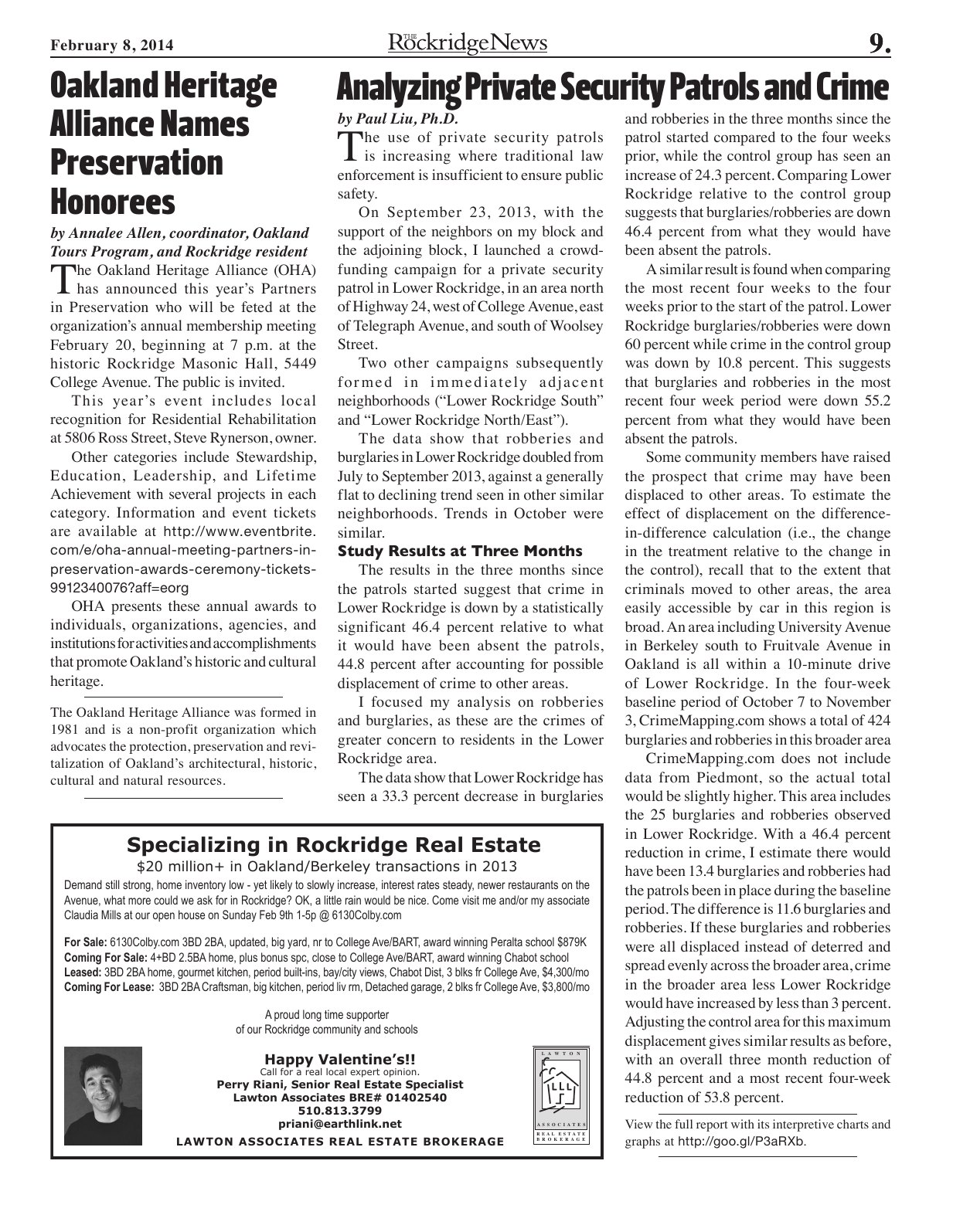 The Rockridge News, February 2014, page 9