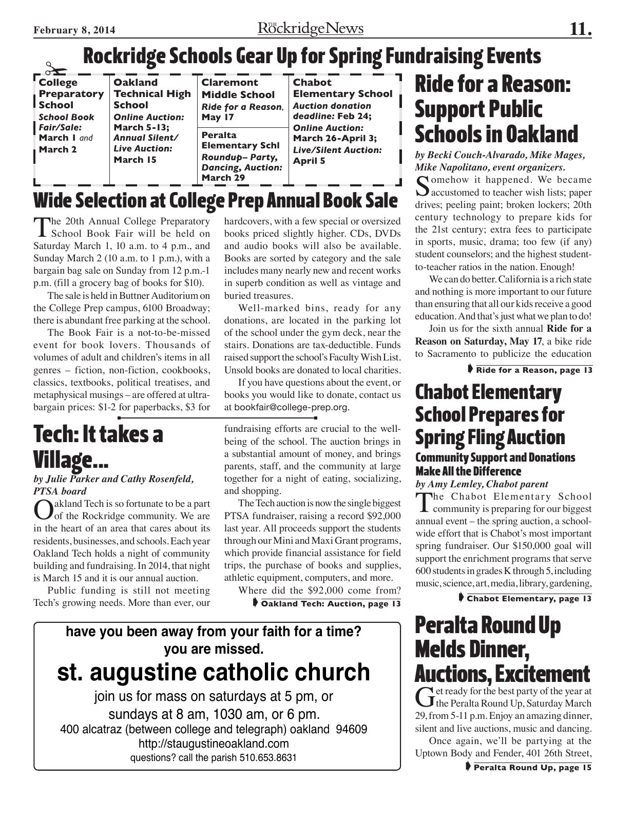 Click to zoom in The Rockridge News, February 2014, page 11