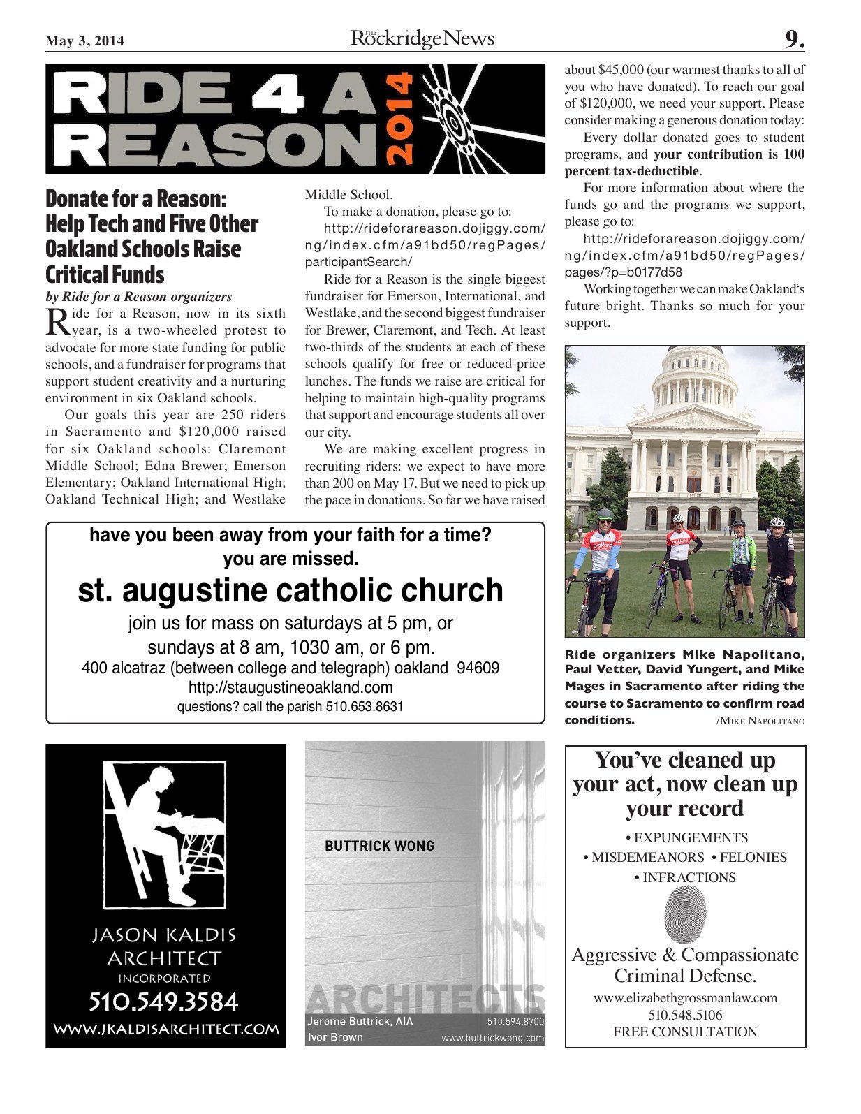 Click to zoom in The Rockridge News, May 2014, page 9