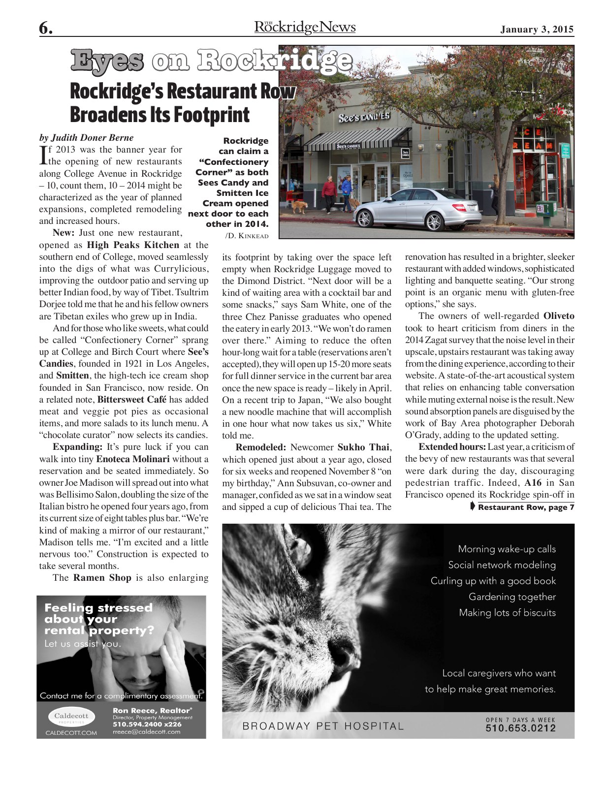The Rockridge News, January 2015, page 6