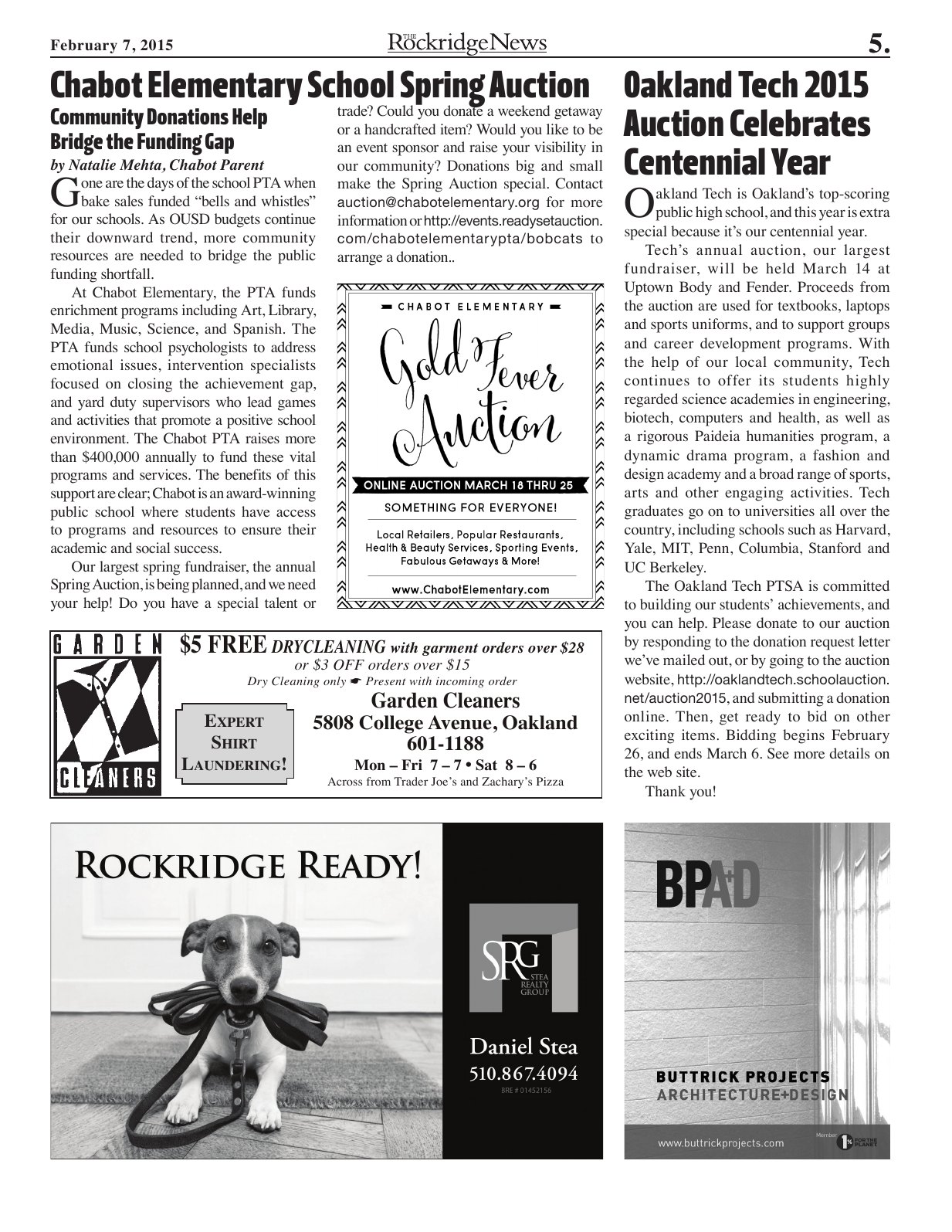The Rockridge News, February 2015, page 5
