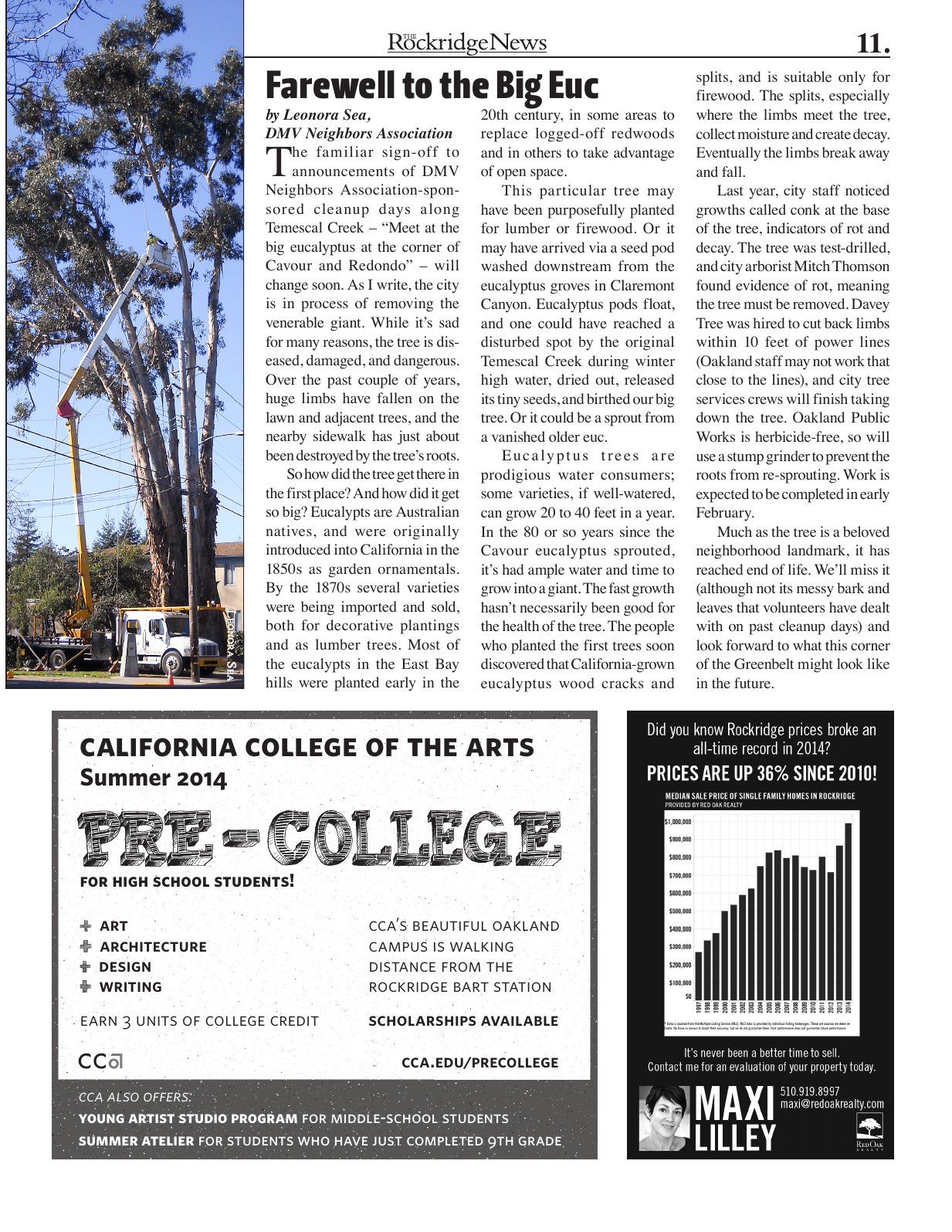 Click to zoom in The Rockridge News, February 2015, page 11