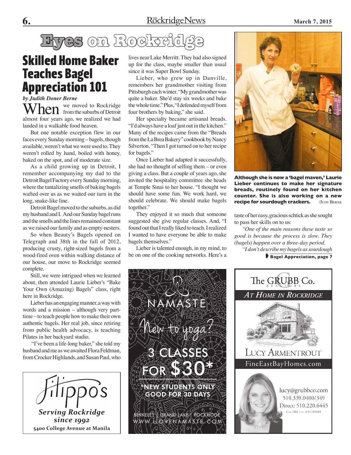 Click to zoom in The Rockridge News, March 2015, page 6