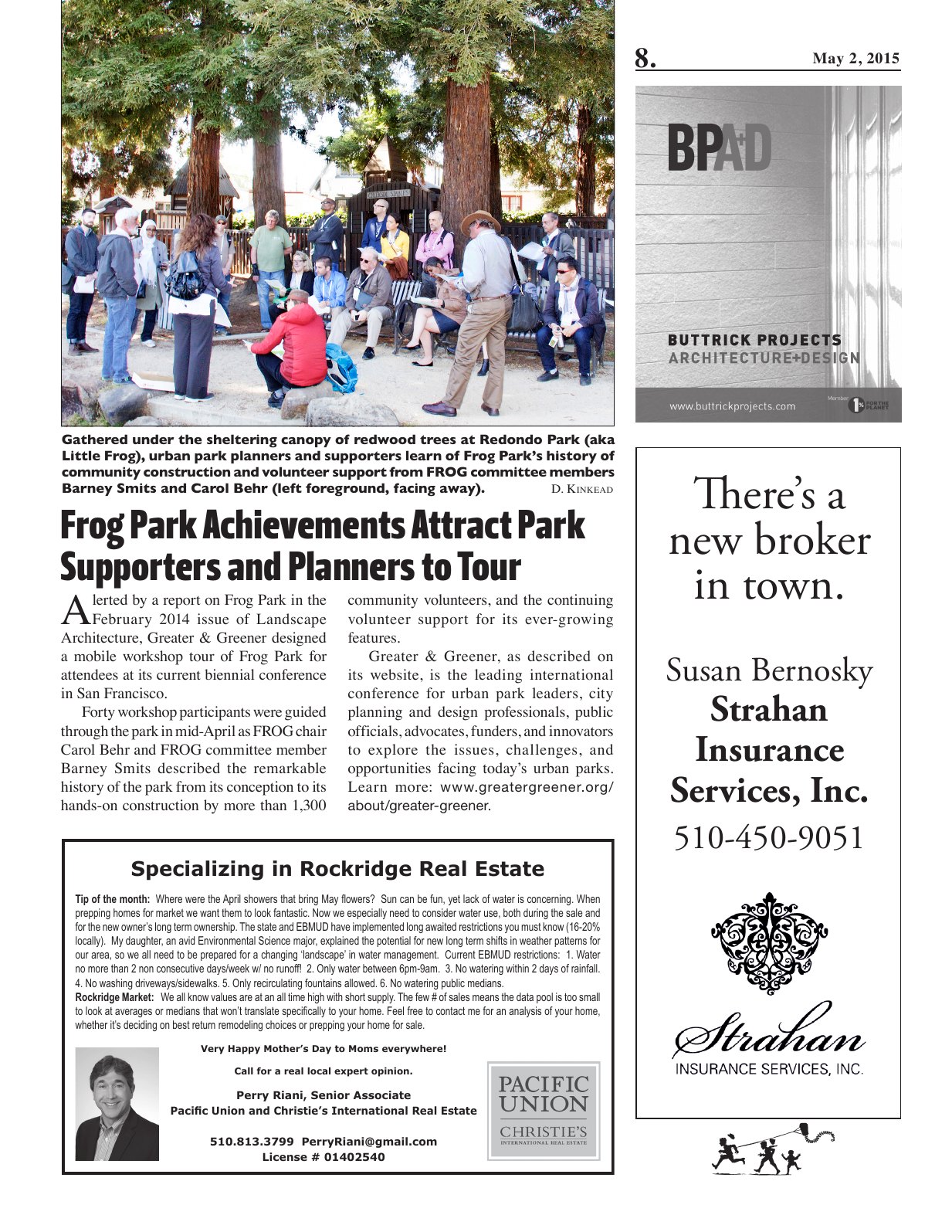 Click to zoom in The Rockridge News, May 2015, page 8
