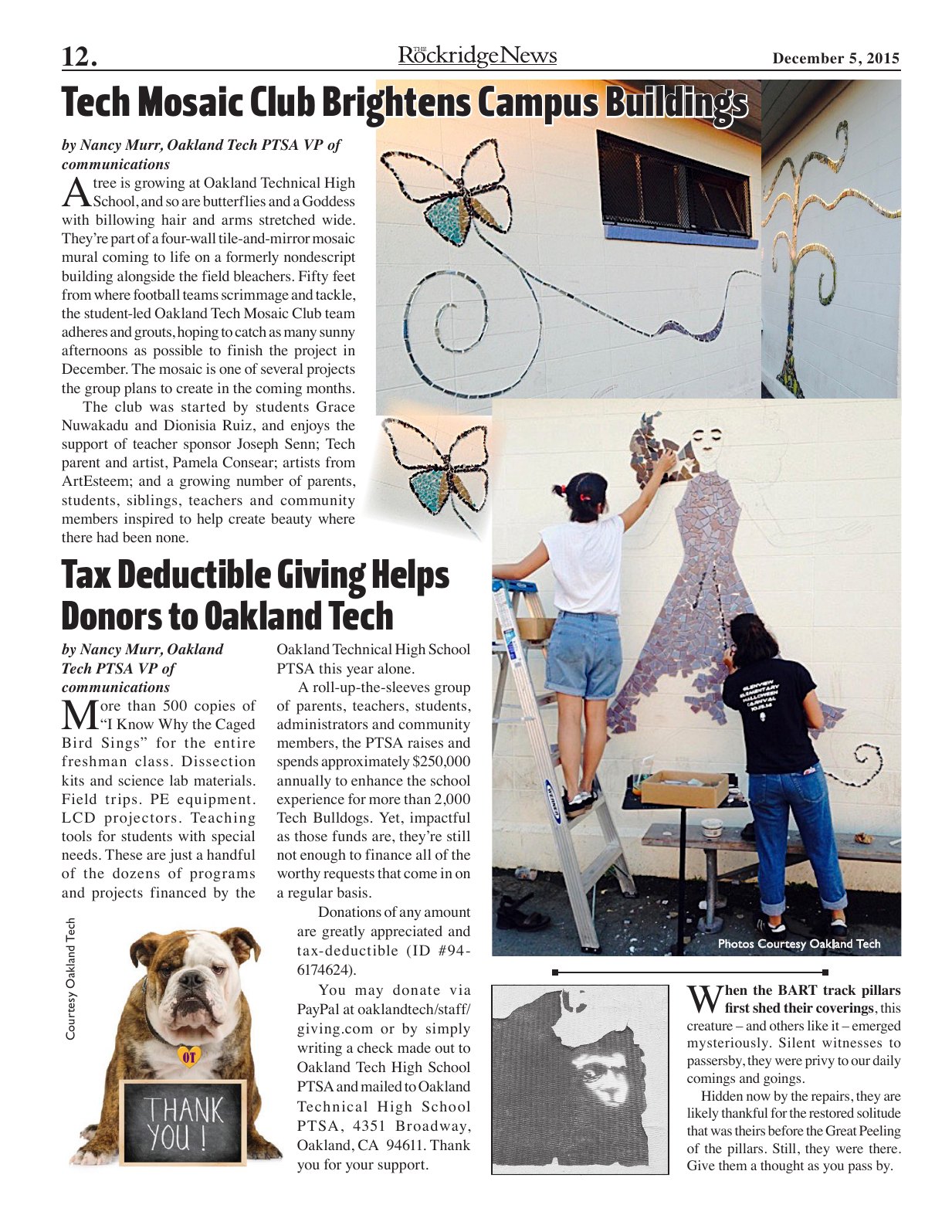 Click to zoom in The Rockridge News, December 2015, page 12
