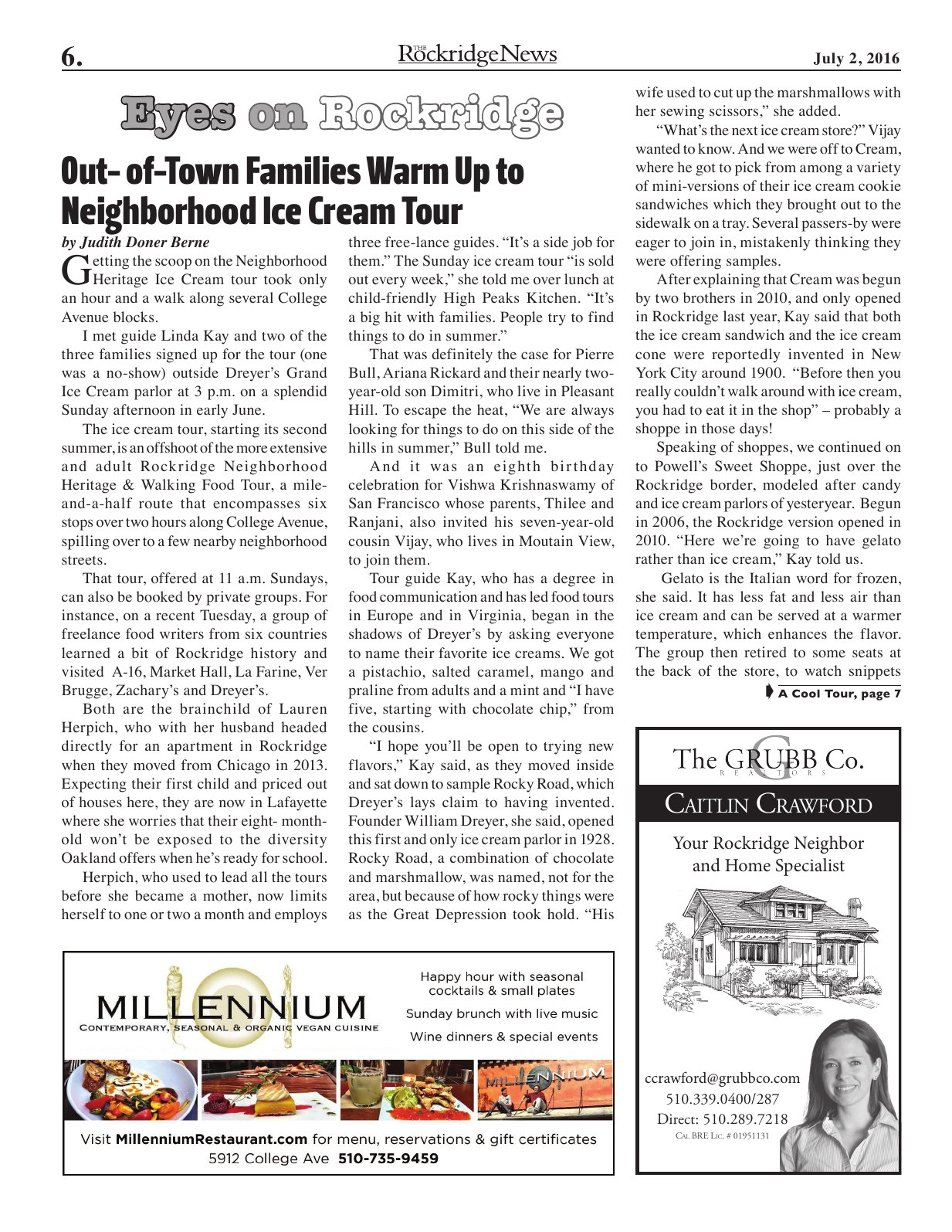 The Rockridge News, July 2016, page 6