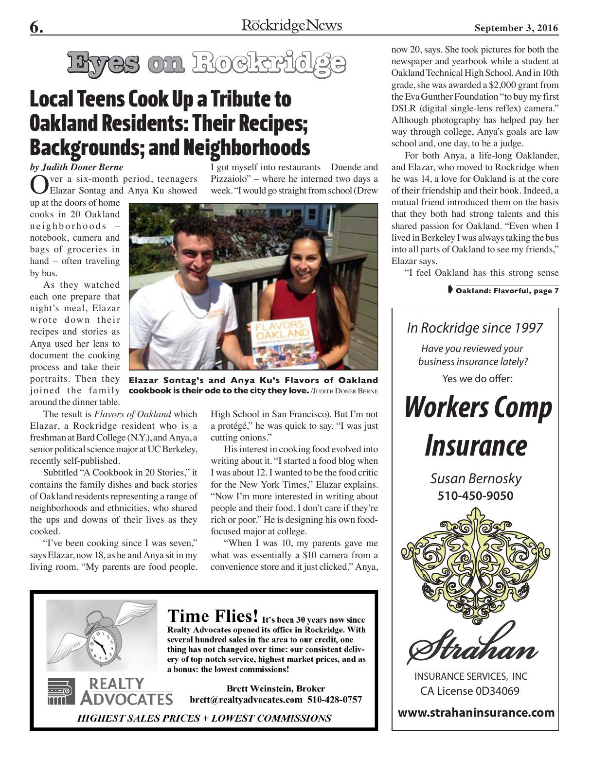 The Rockridge News, September 2016, page 6