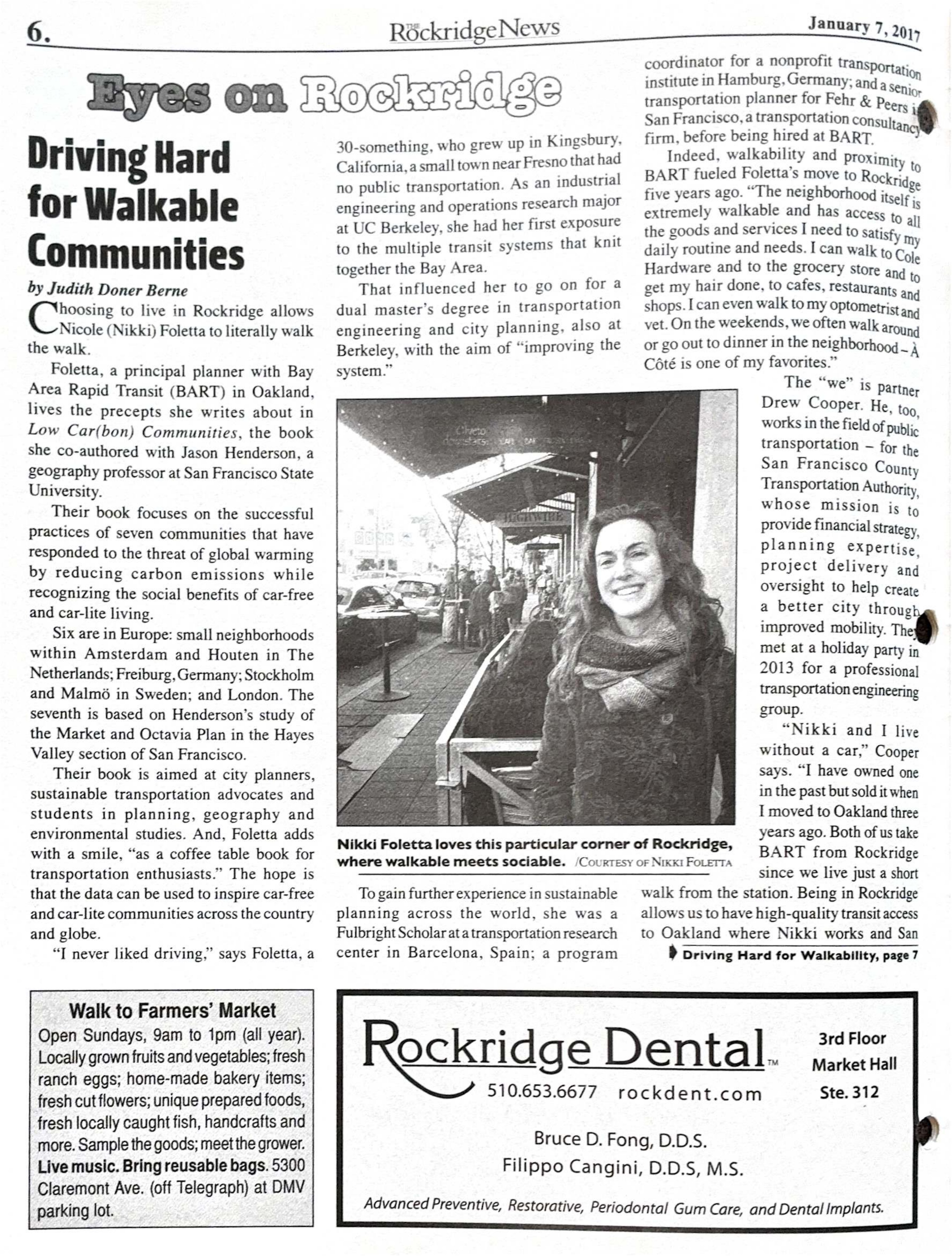 Click to zoom in The Rockridge News, January 2017, page 6