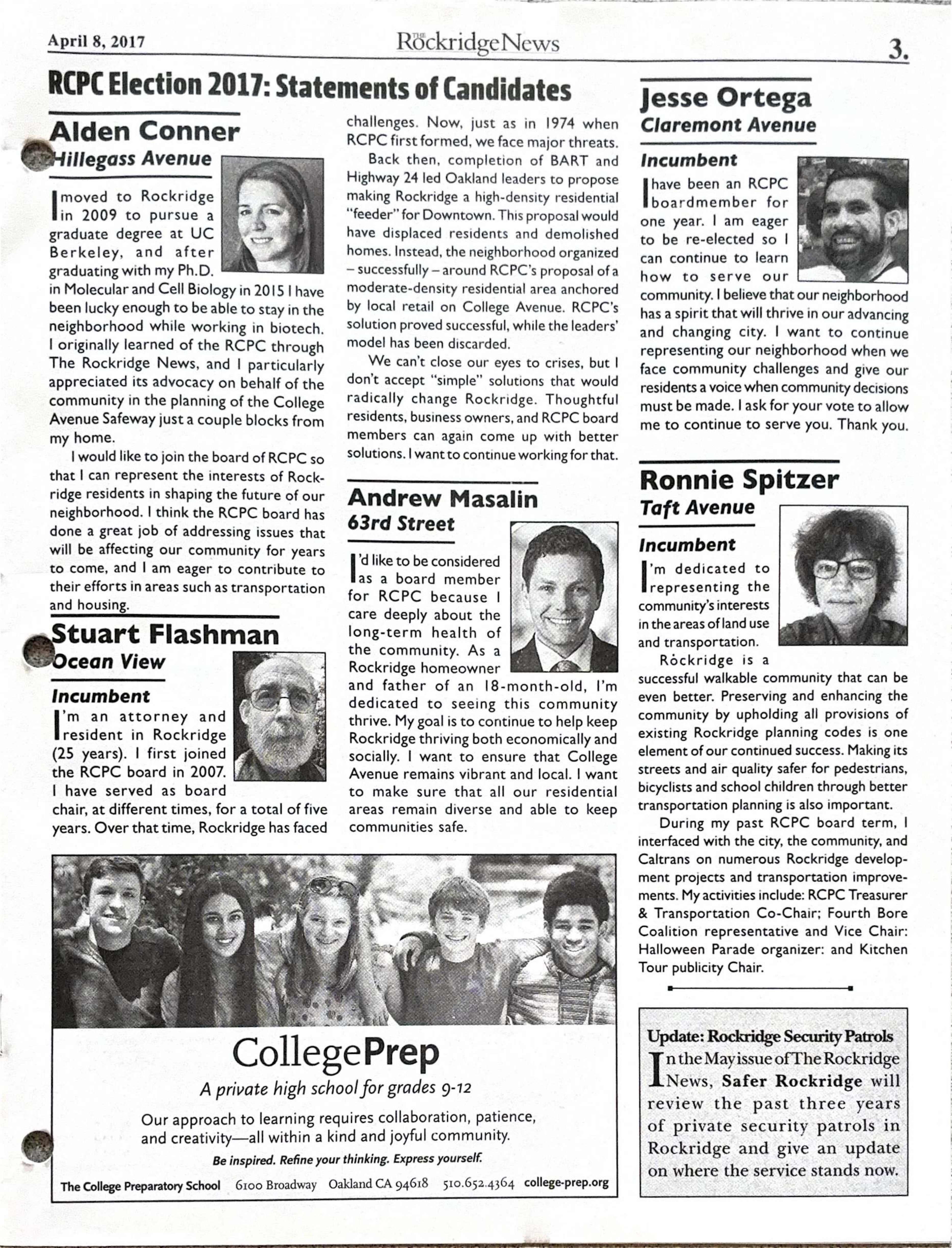 Click to zoom in The Rockridge News, April 2017, page 3