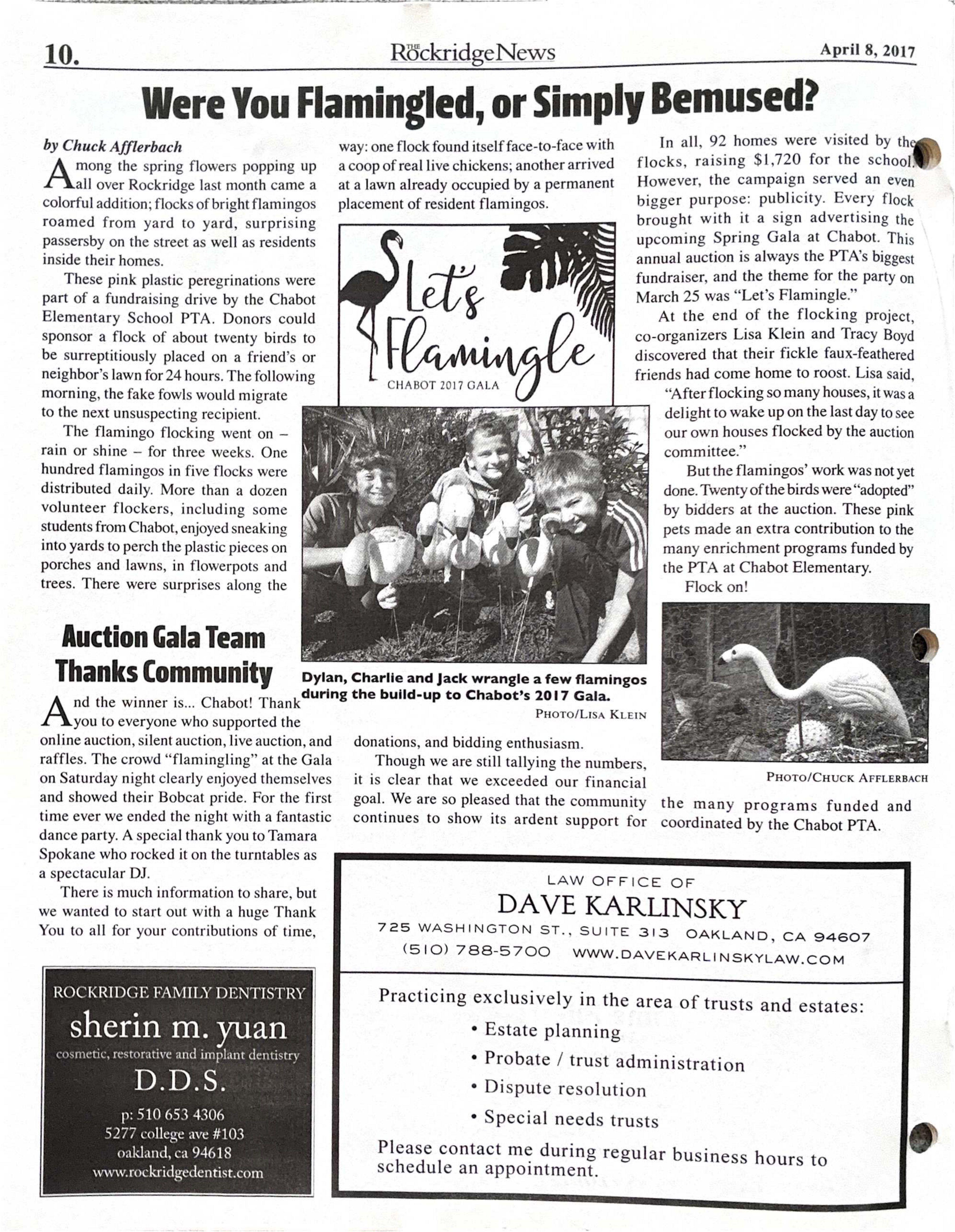 Click to zoom in The Rockridge News, April 2017, page 10