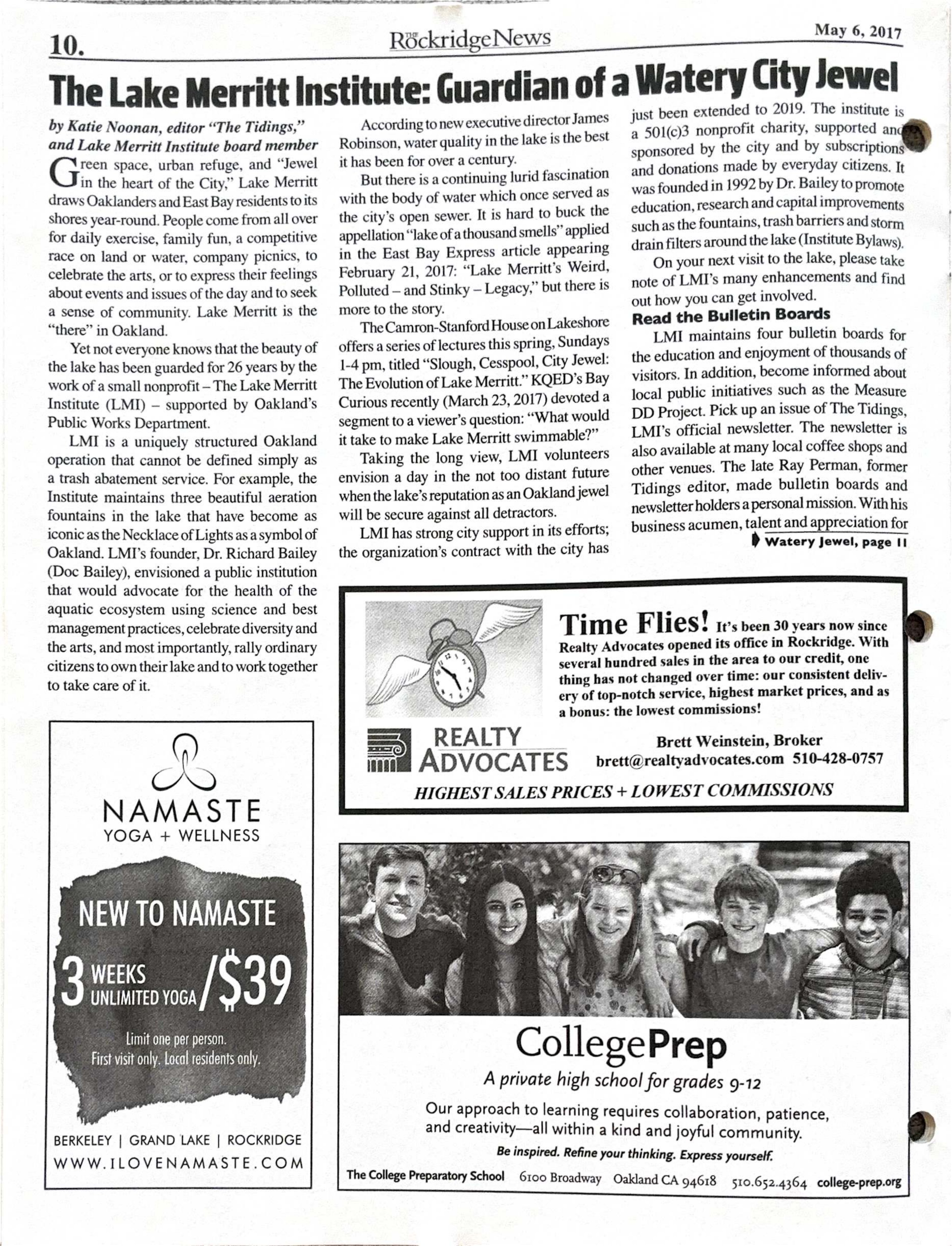 The Rockridge News, May 2017, page 10