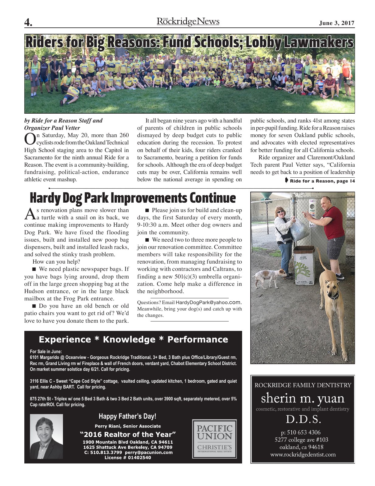 Click to zoom in The Rockridge News, June 2017, page 4