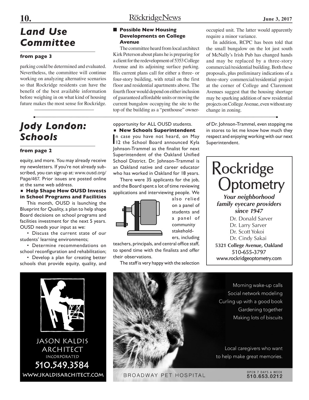 Click to zoom in The Rockridge News, June 2017, page 10
