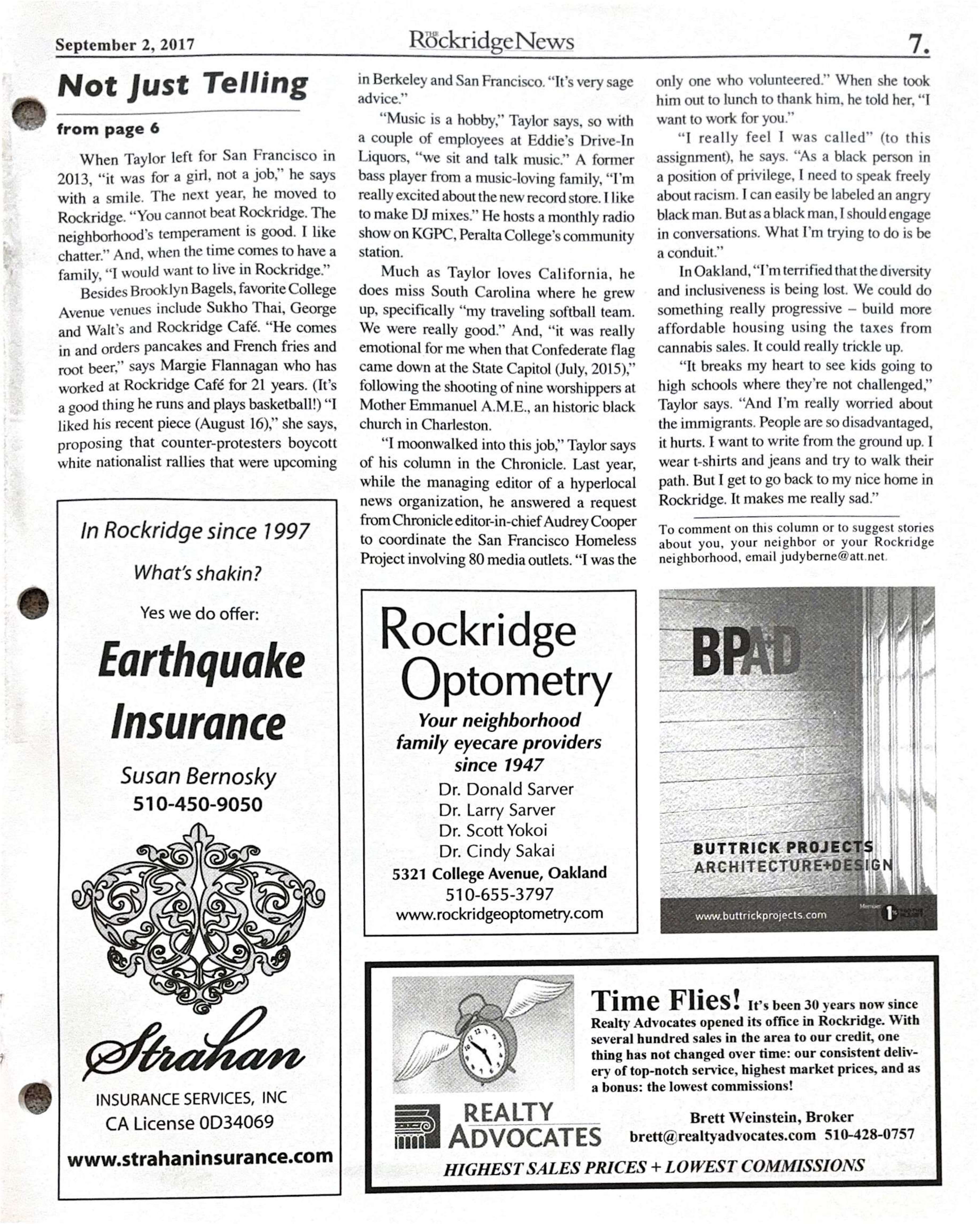 Click to zoom in The Rockridge News, September 2017, page 7