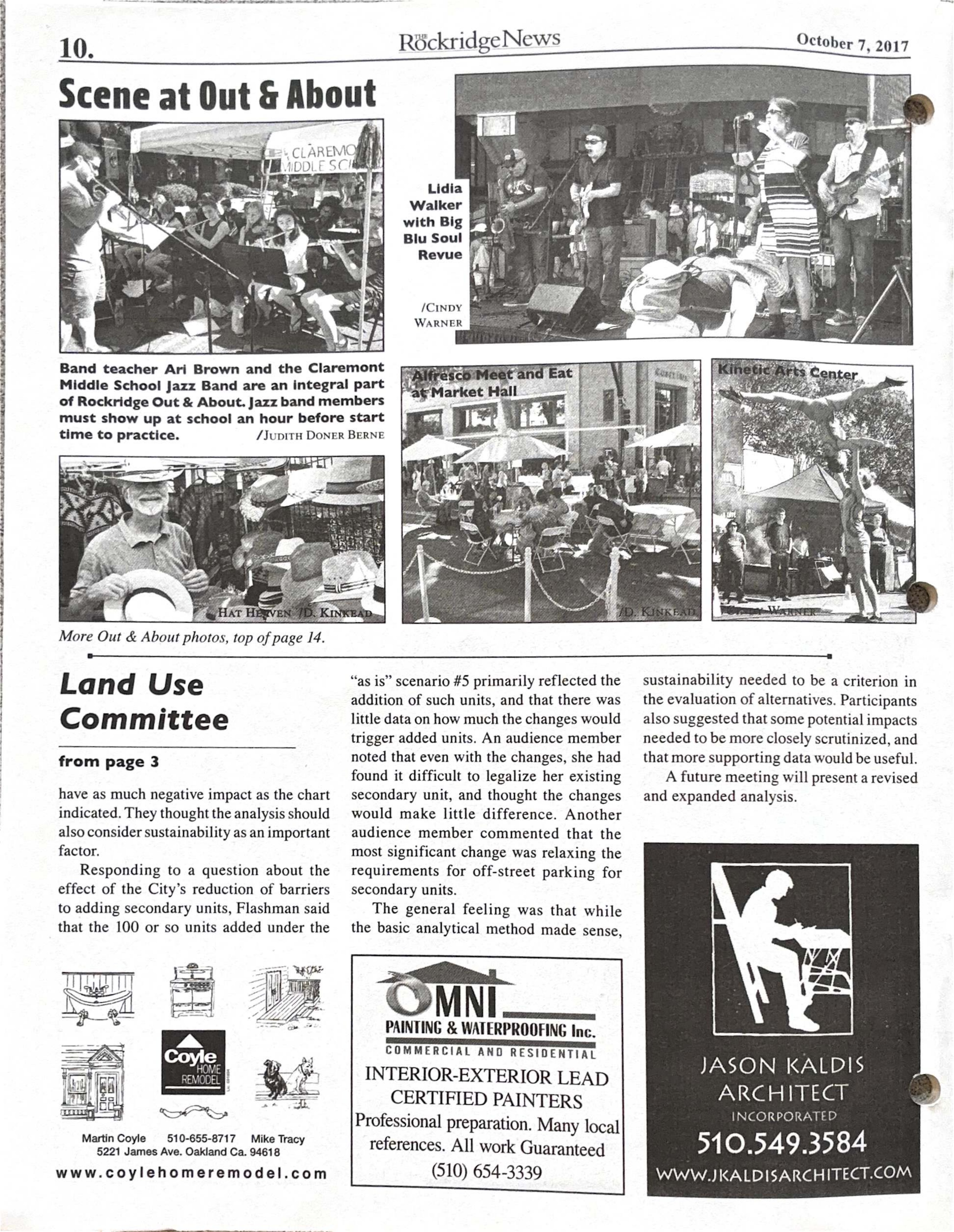 The Rockridge News, October 2017, page 10