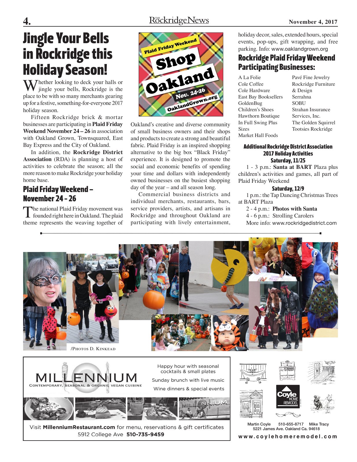Click to zoom in The Rockridge News, November 2017, page 4