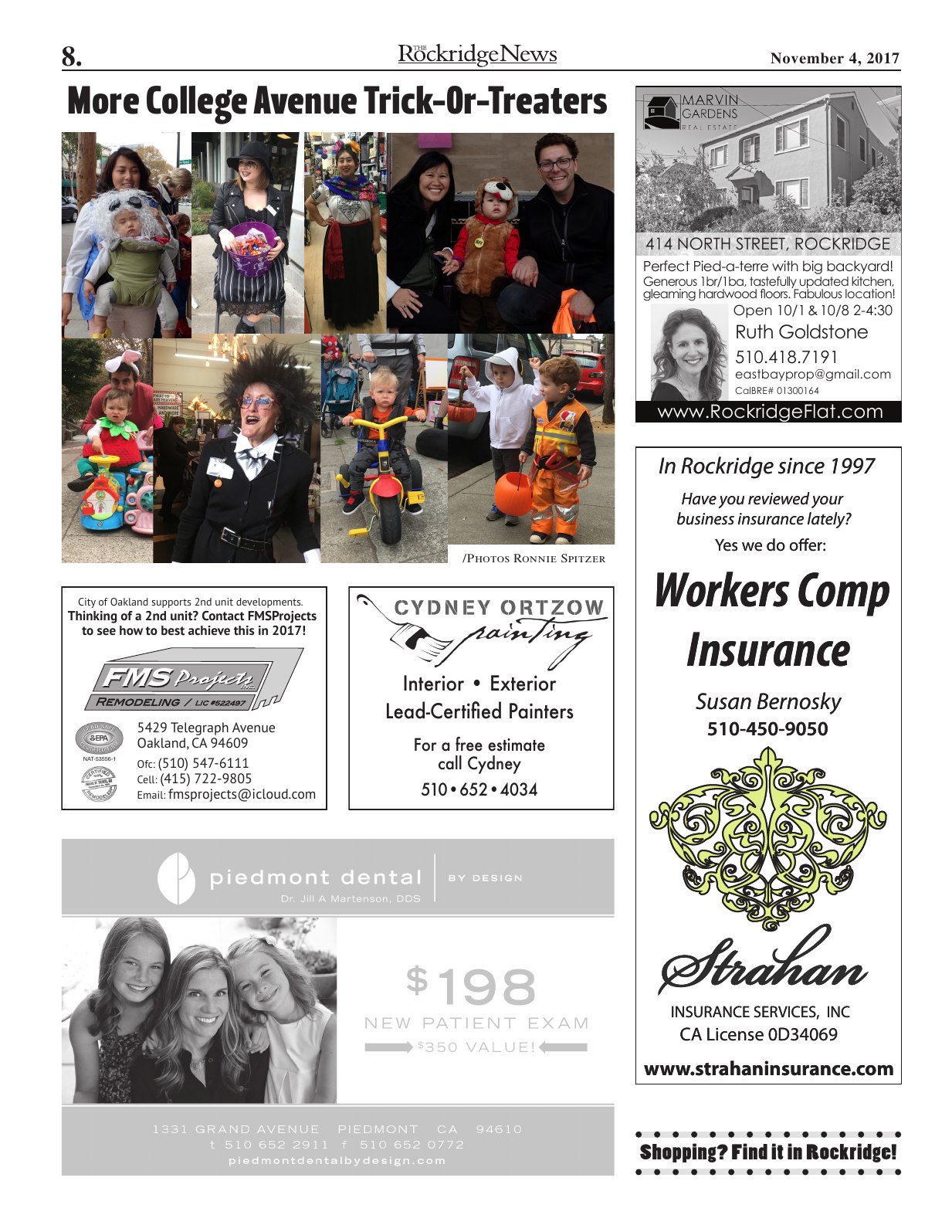 Click to zoom in The Rockridge News, November 2017, page 8