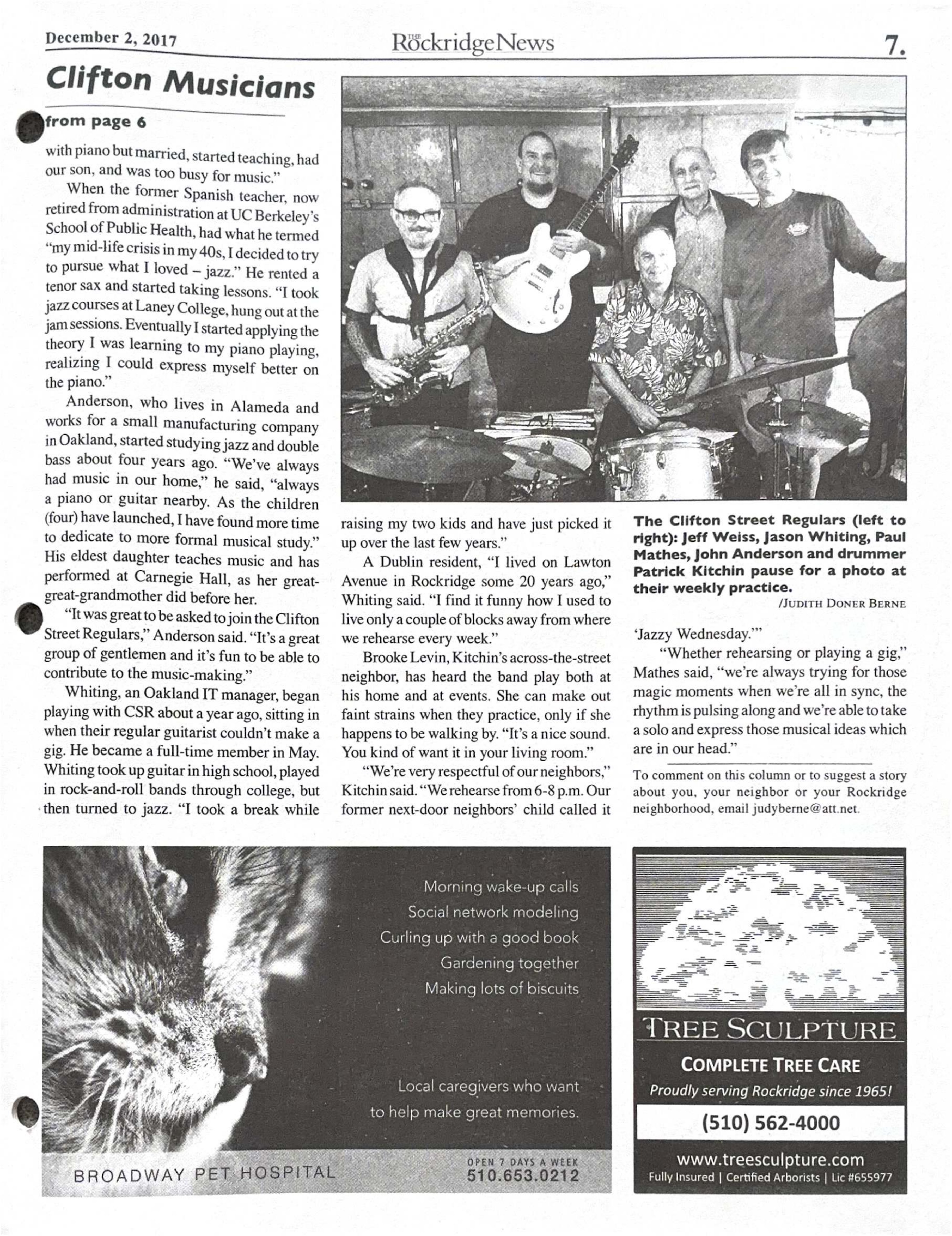 Click to zoom in The Rockridge News, December 2017, page 7