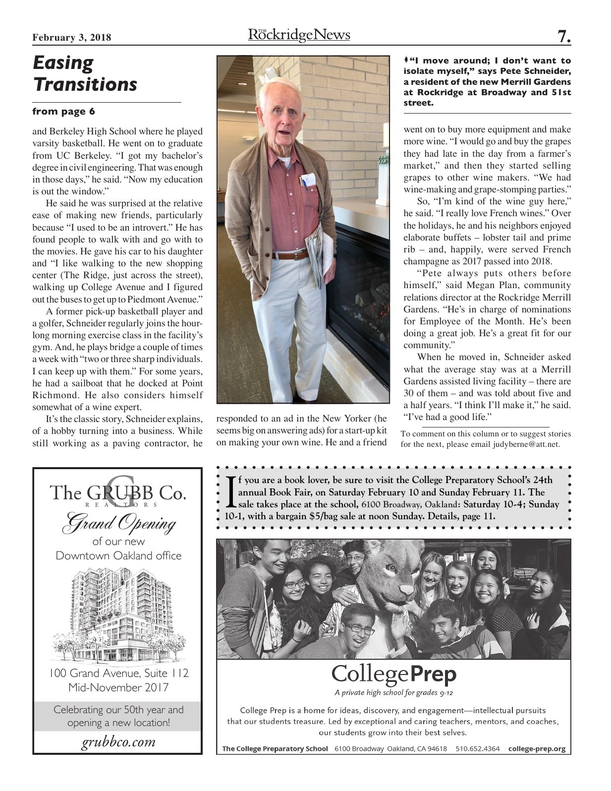Click to zoom in The Rockridge News, February 2018, page 7