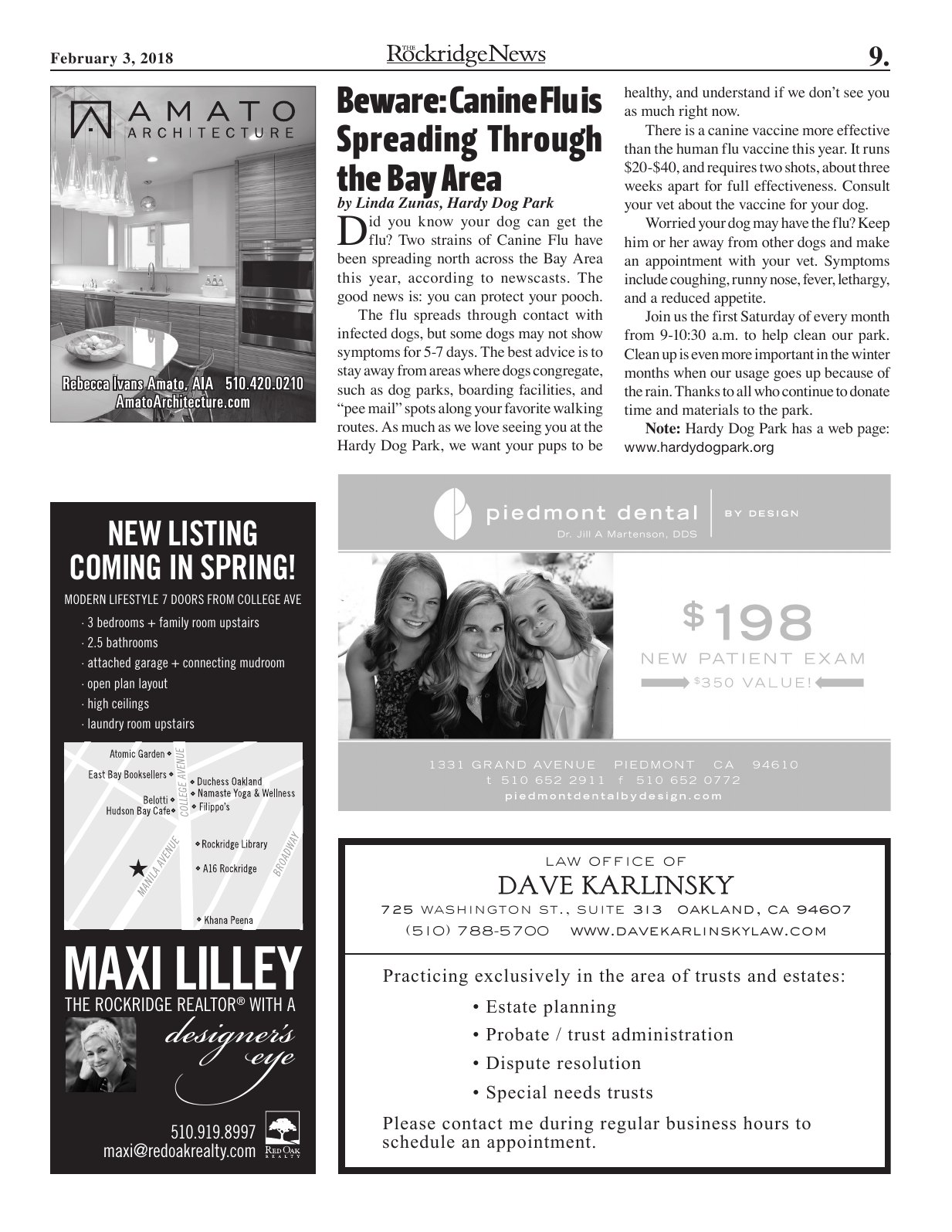 The Rockridge News, February 2018, page 9