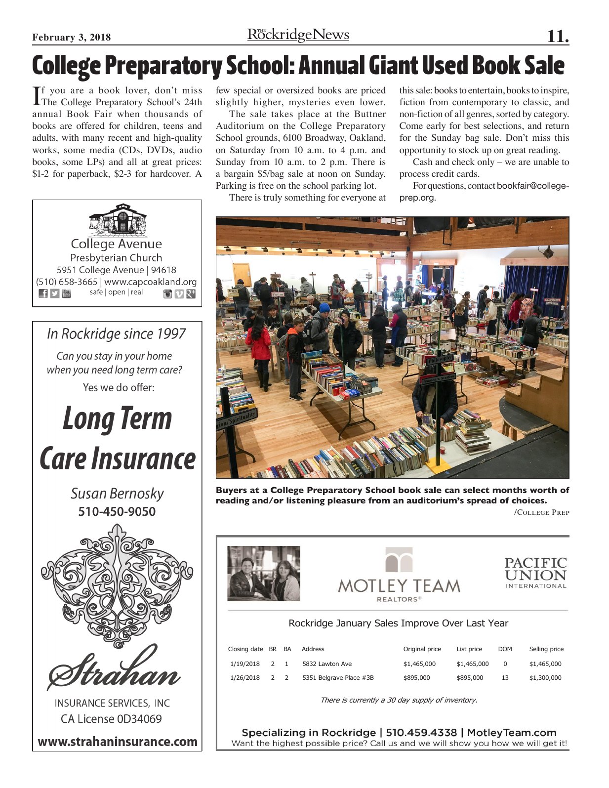 Click to zoom in The Rockridge News, February 2018, page 11