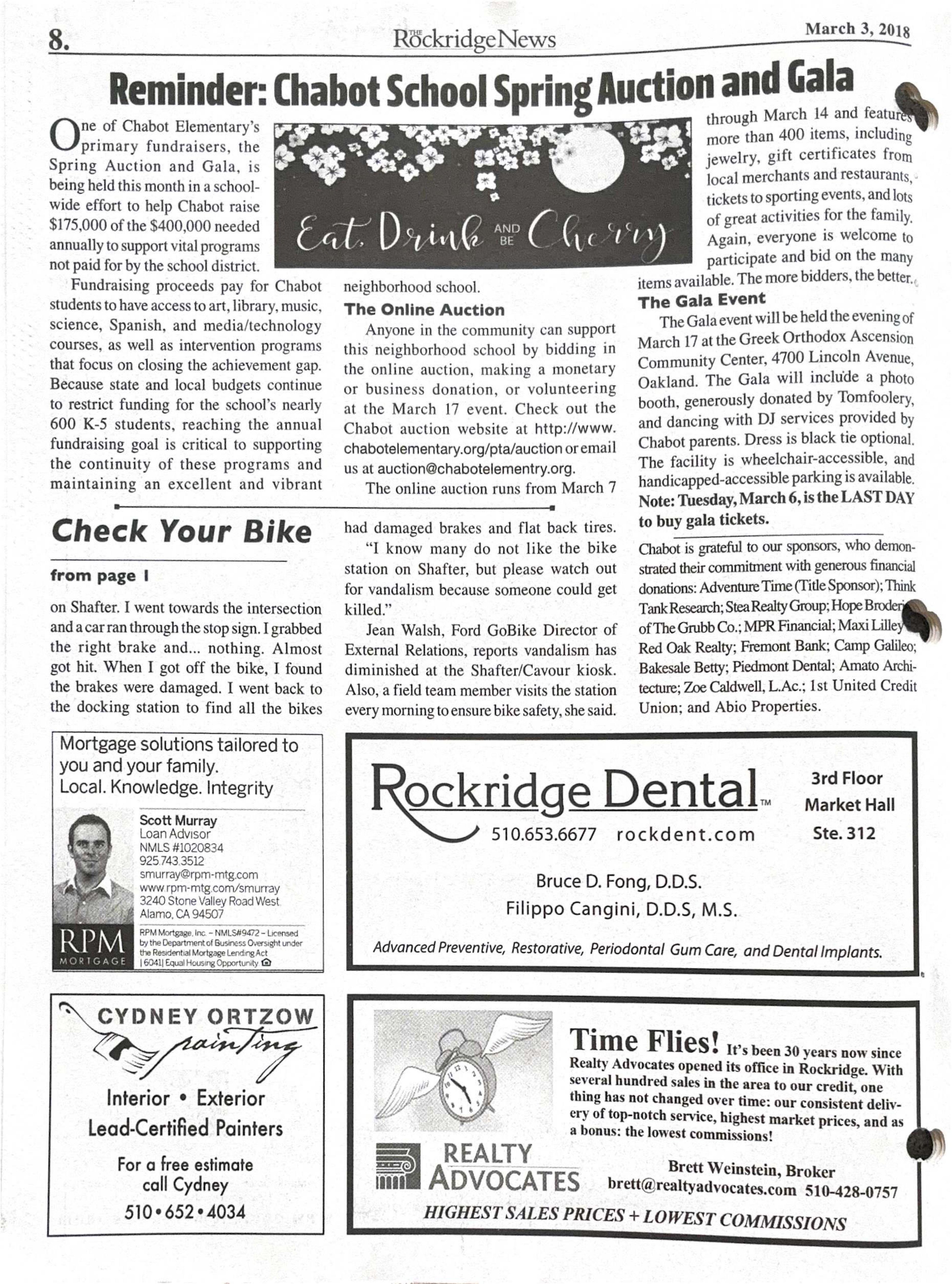 Click to zoom in The Rockridge News, March 2018, page 8