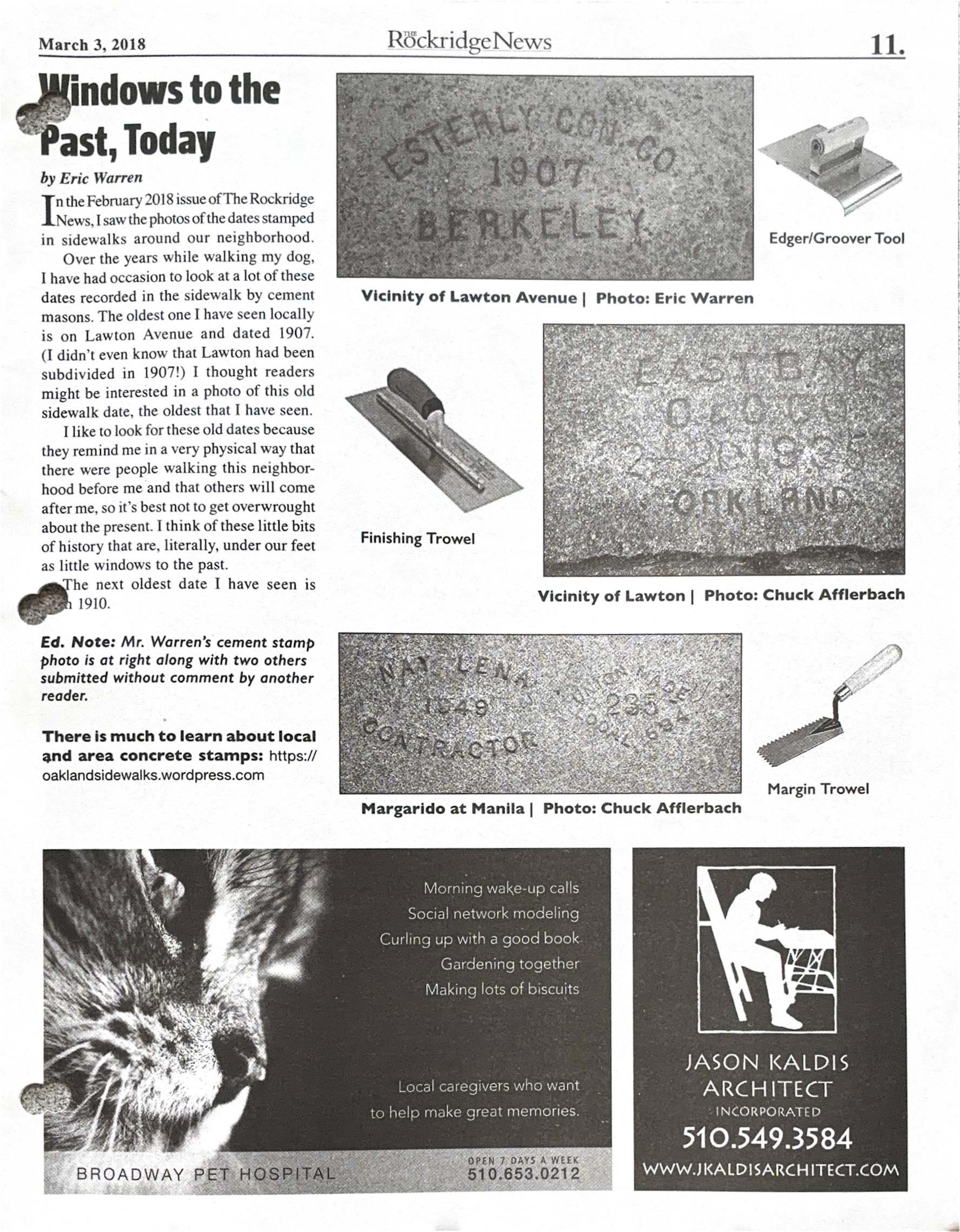 Click to zoom in The Rockridge News, March 2018, page 11