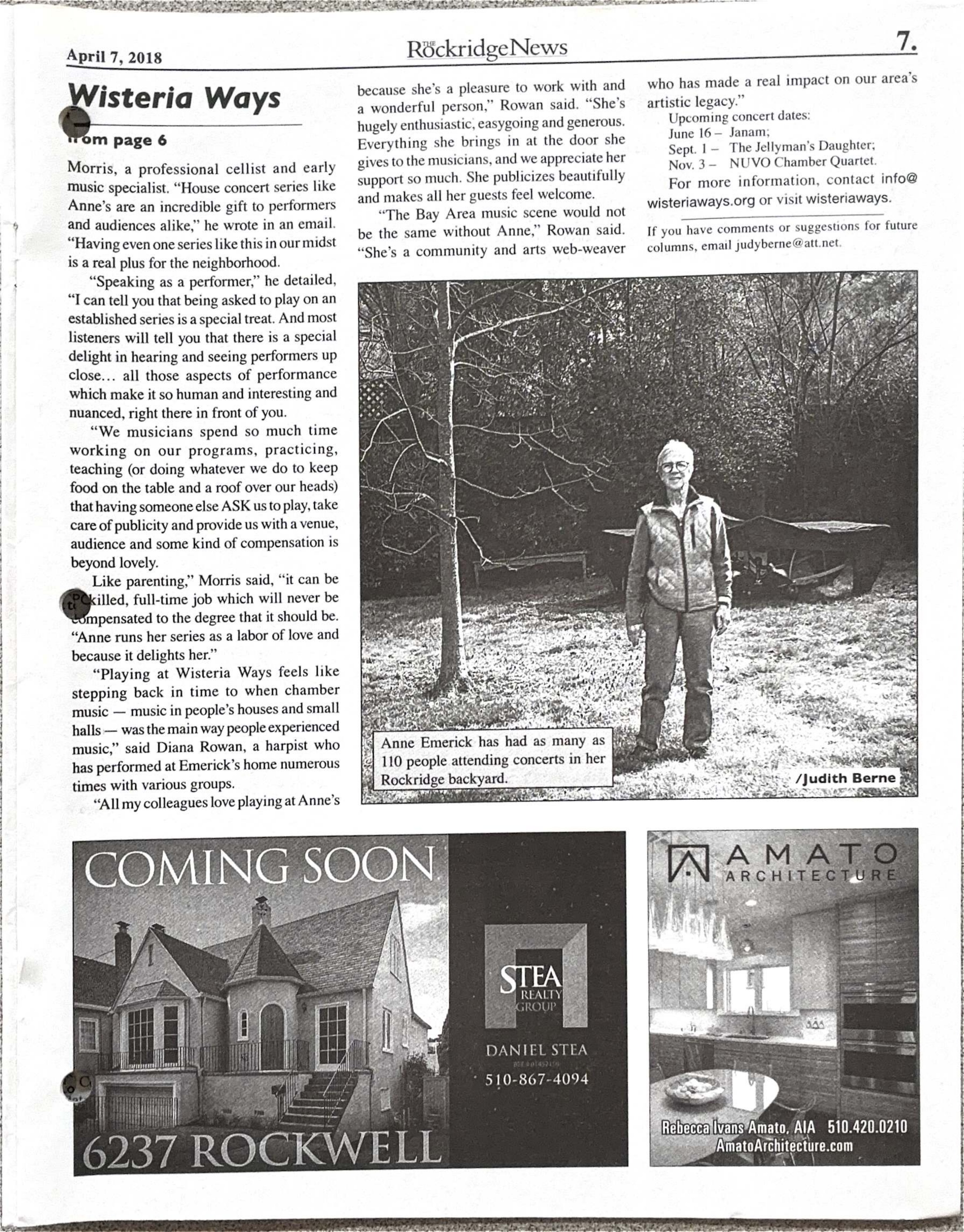 Click to zoom in The Rockridge News, April 2018, page 7