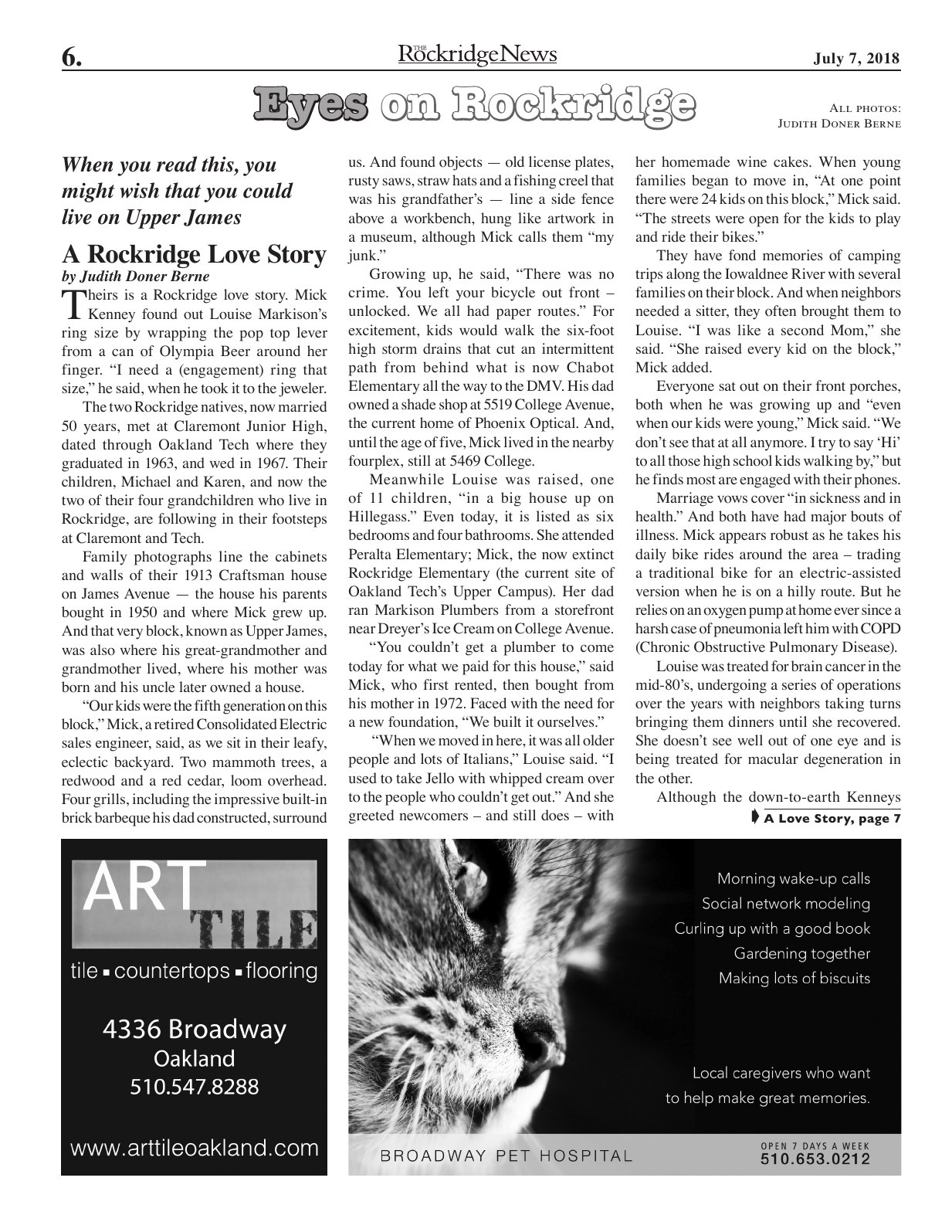 The Rockridge News, July 2018, page 6