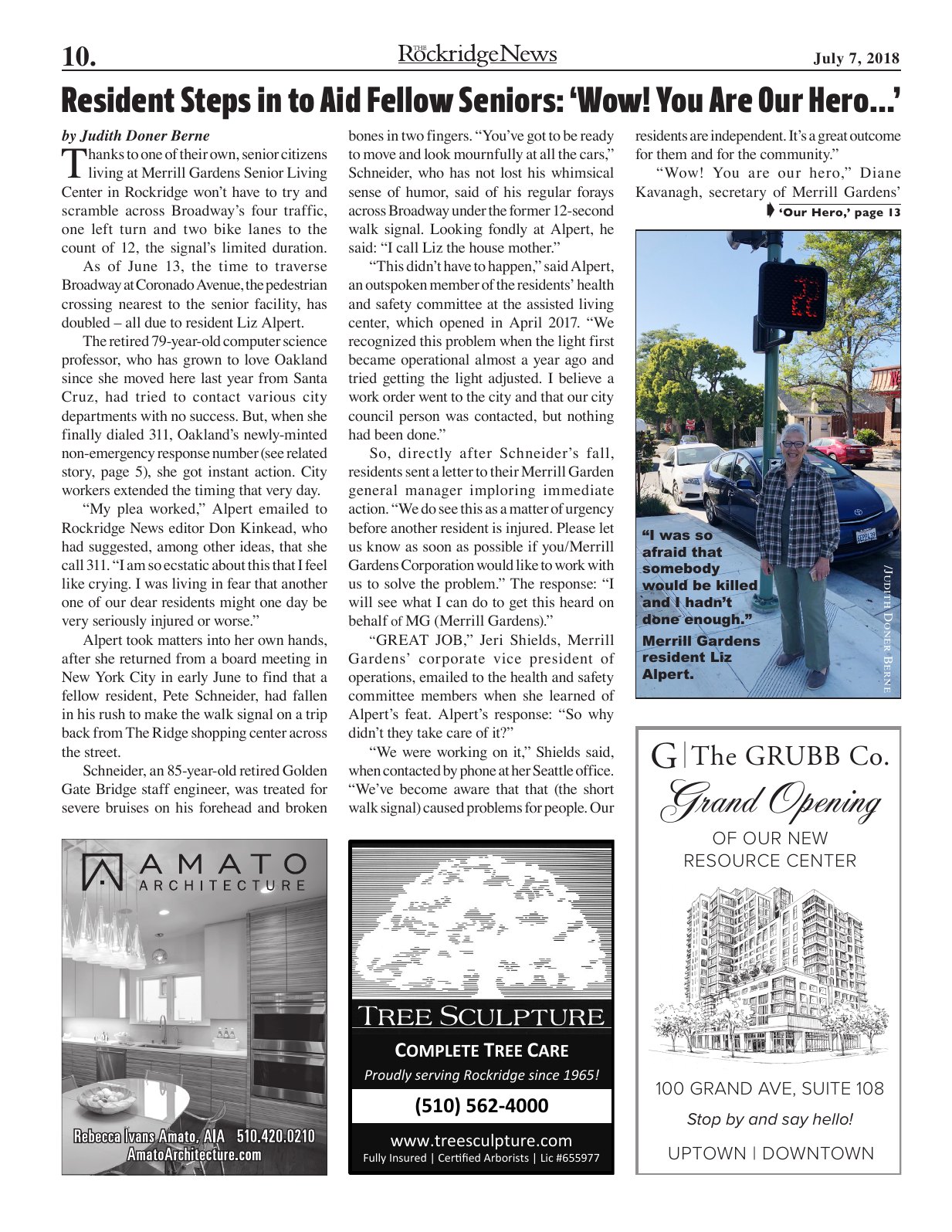 The Rockridge News, July 2018, page 10
