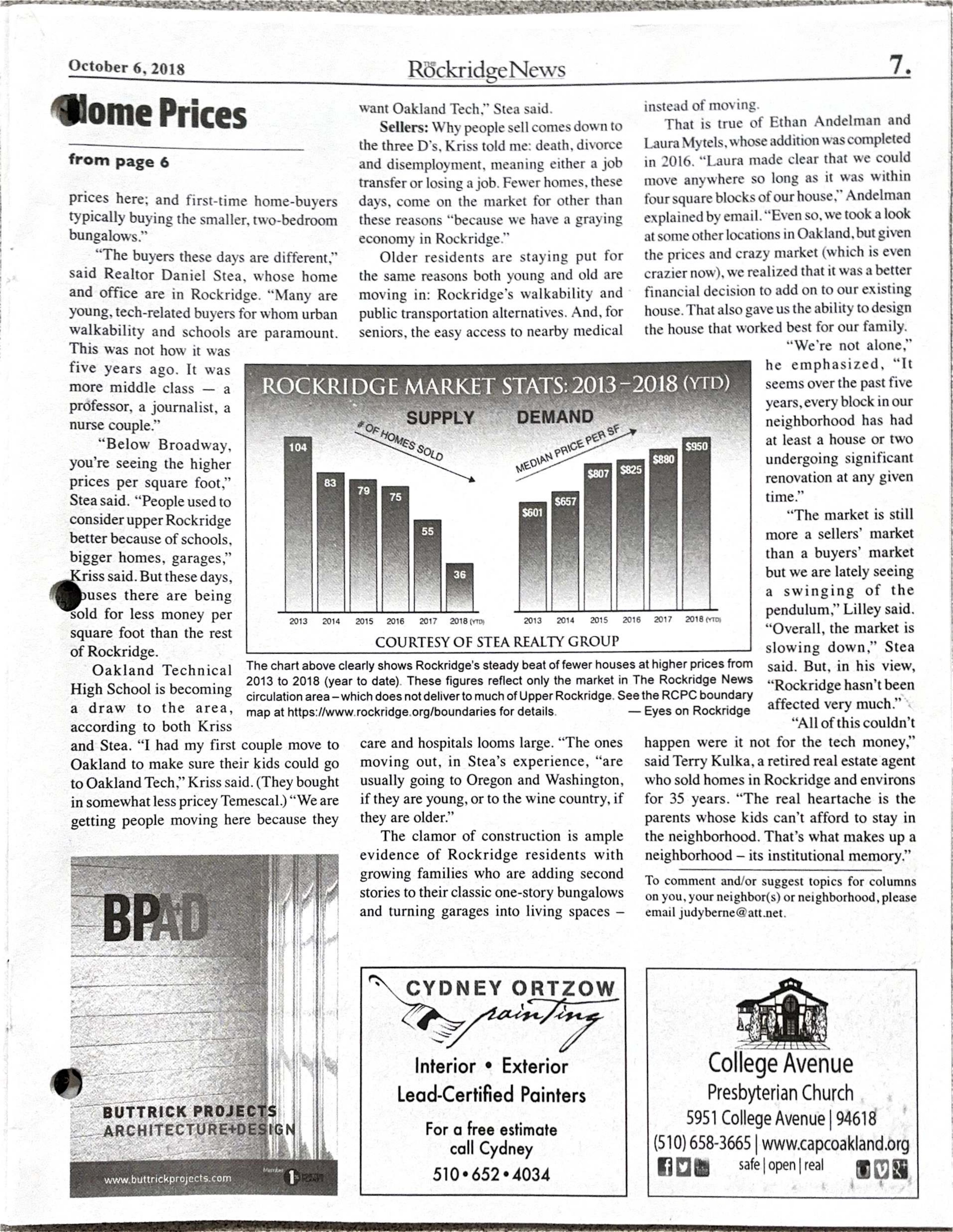 The Rockridge News, October 2018, page 7