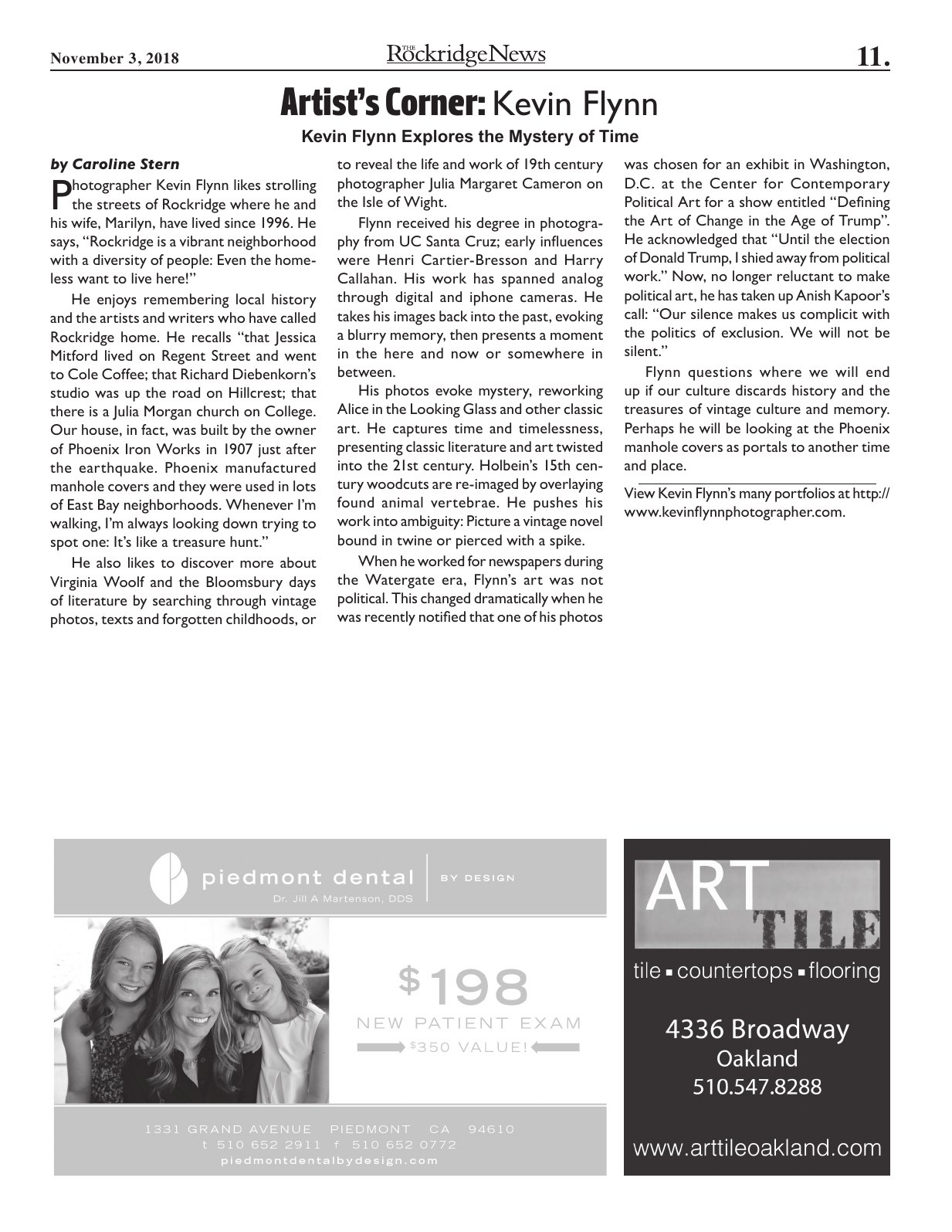 Click to zoom in The Rockridge News, November 2018, page 11